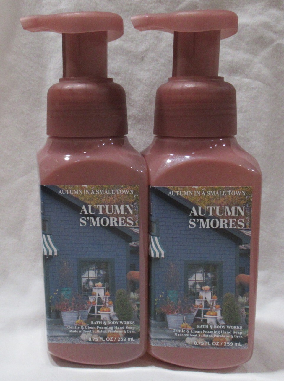 Bath & Body Works Gentle & Clean Foaming Hand Soap Set Lot of 2 AUTUMN S'MORES