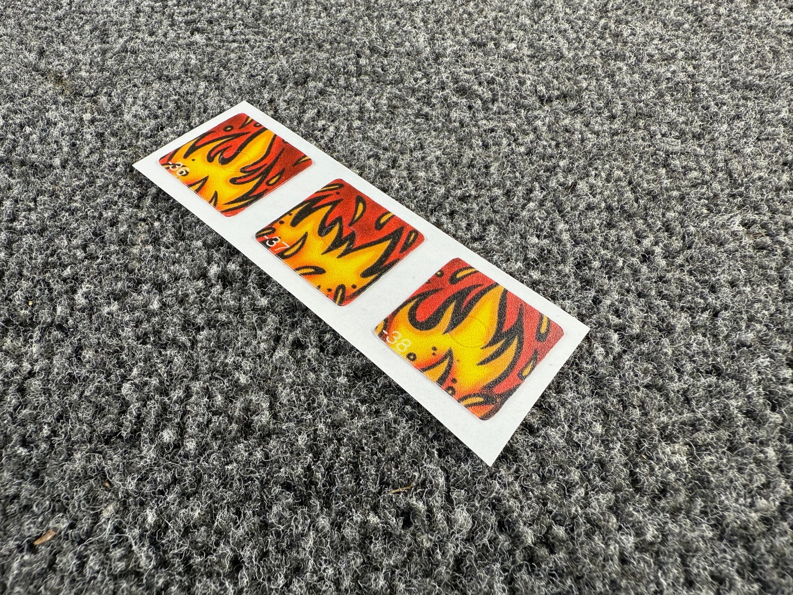 AC/DC PRE LE Pinball Machine Playfield FIRE Target Decal SET ORIGINAL NOS
