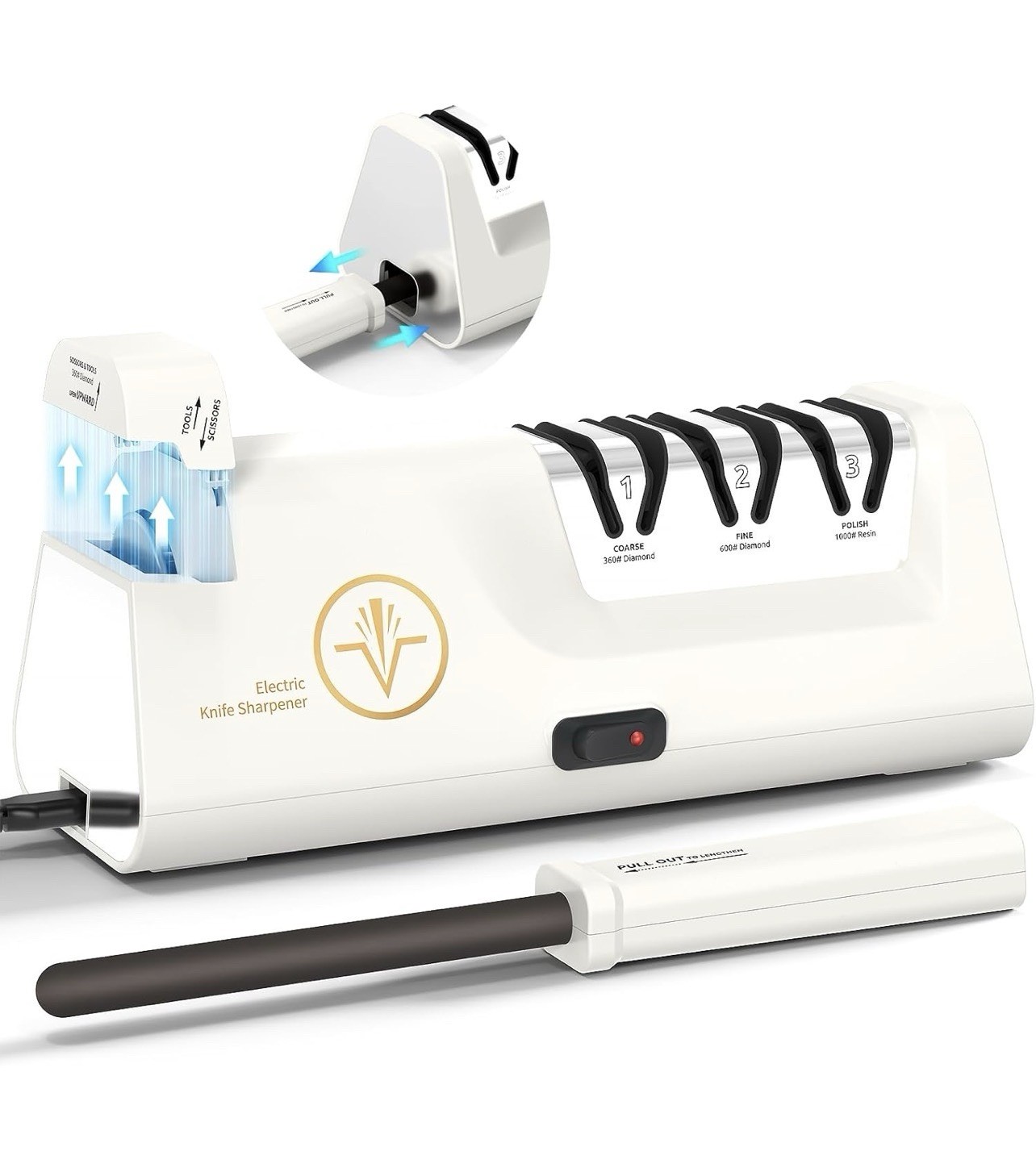 Professional Electric Knife Sharpeners with Diamond Abrasives & Precision Angle