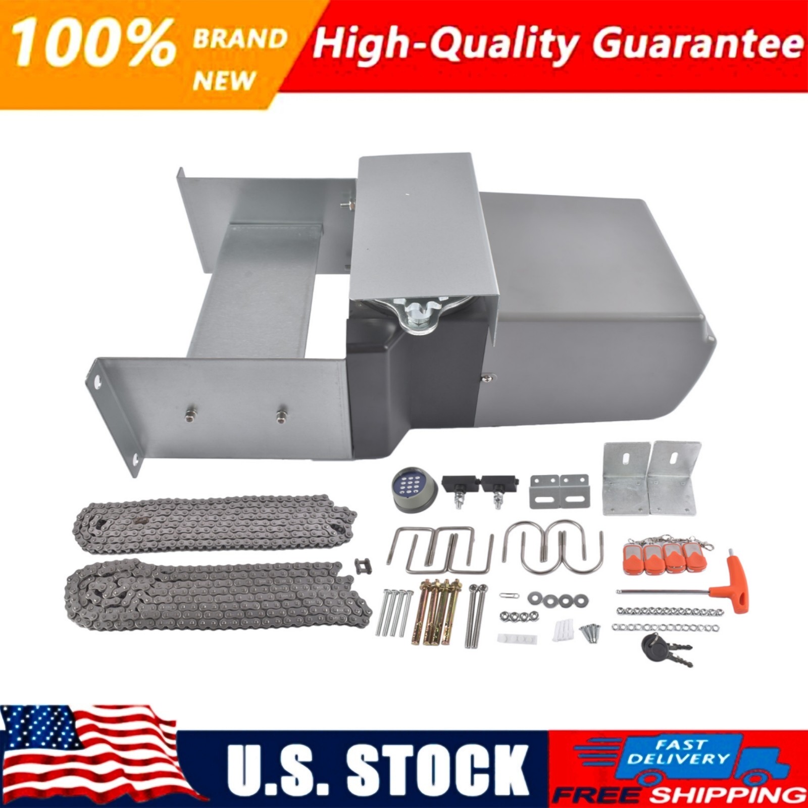 Gate Operator Hardware Security System Kit with APP Controls for Sliding Gate