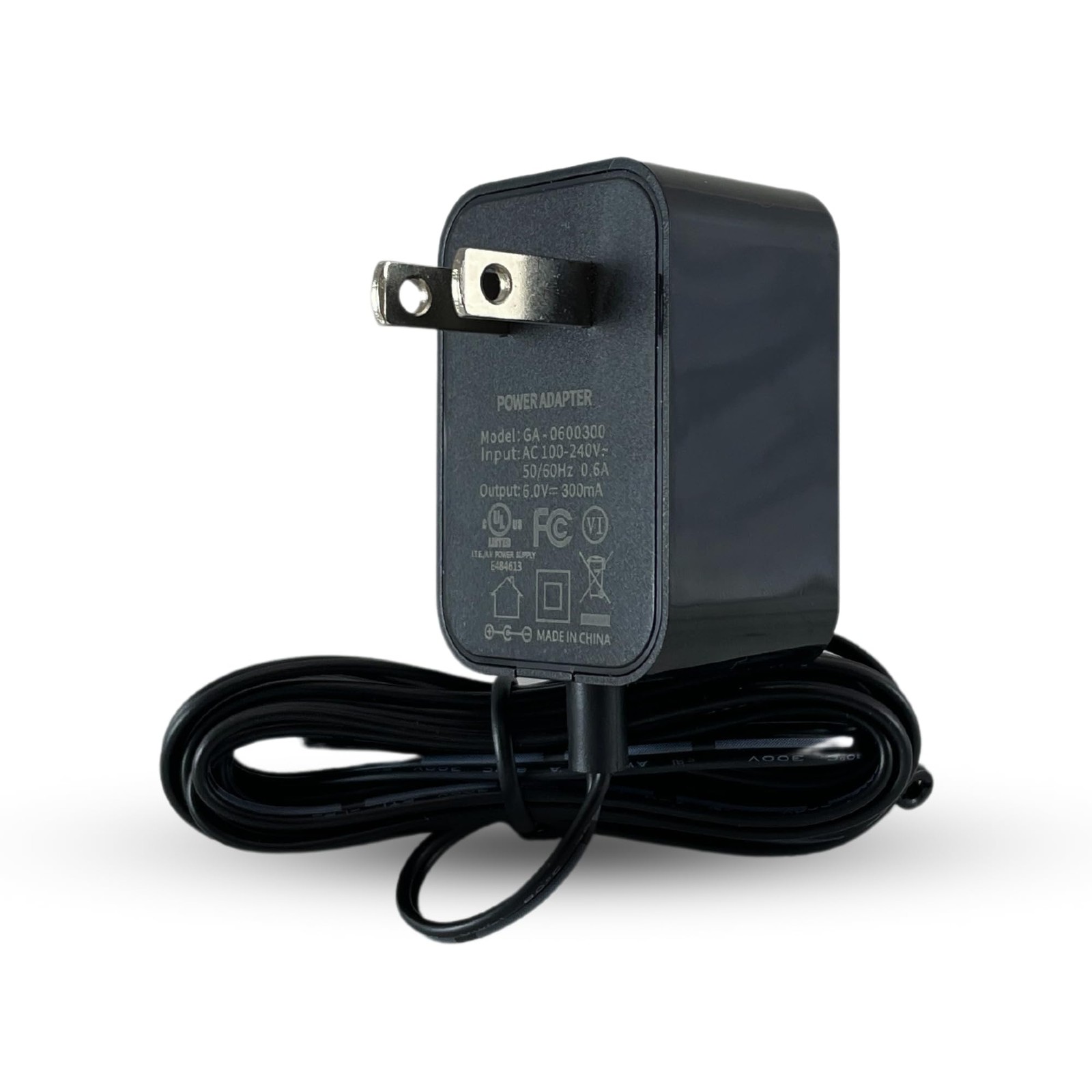 AC/DC 6 Volt Power Adapter for Secure SUA-120, SMA-120, WAM-1R Bed & Chair Al...