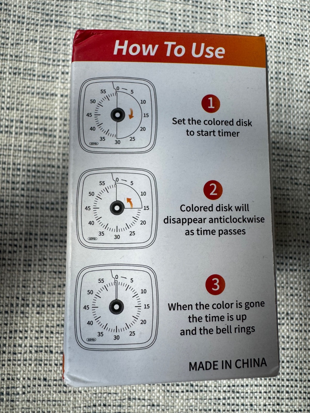 Visual Timer w/ Night Light, 60 Min Unicorn Countdown Timer Kids/Adults countdow
