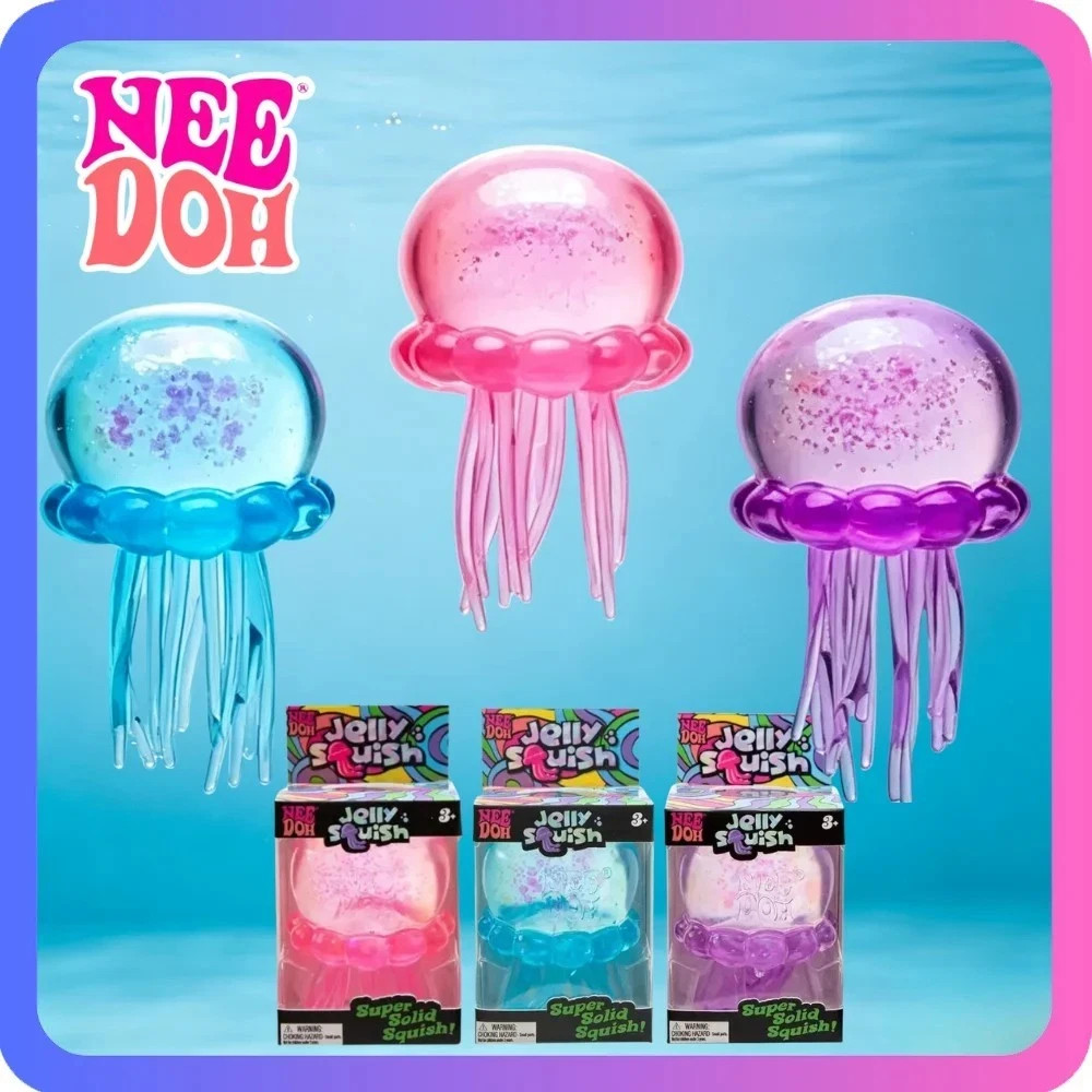 NeeDoh Jellyfish Jelly Squish Stress Toy Fidget Sensory Squeeze Squishy Toy UK
