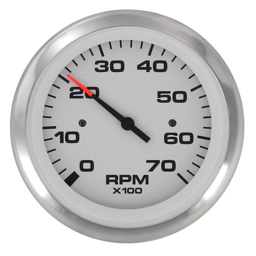 59737FE Veethree 7000 RPM Tachometer Gauge 3” SI/OB Marine Boat