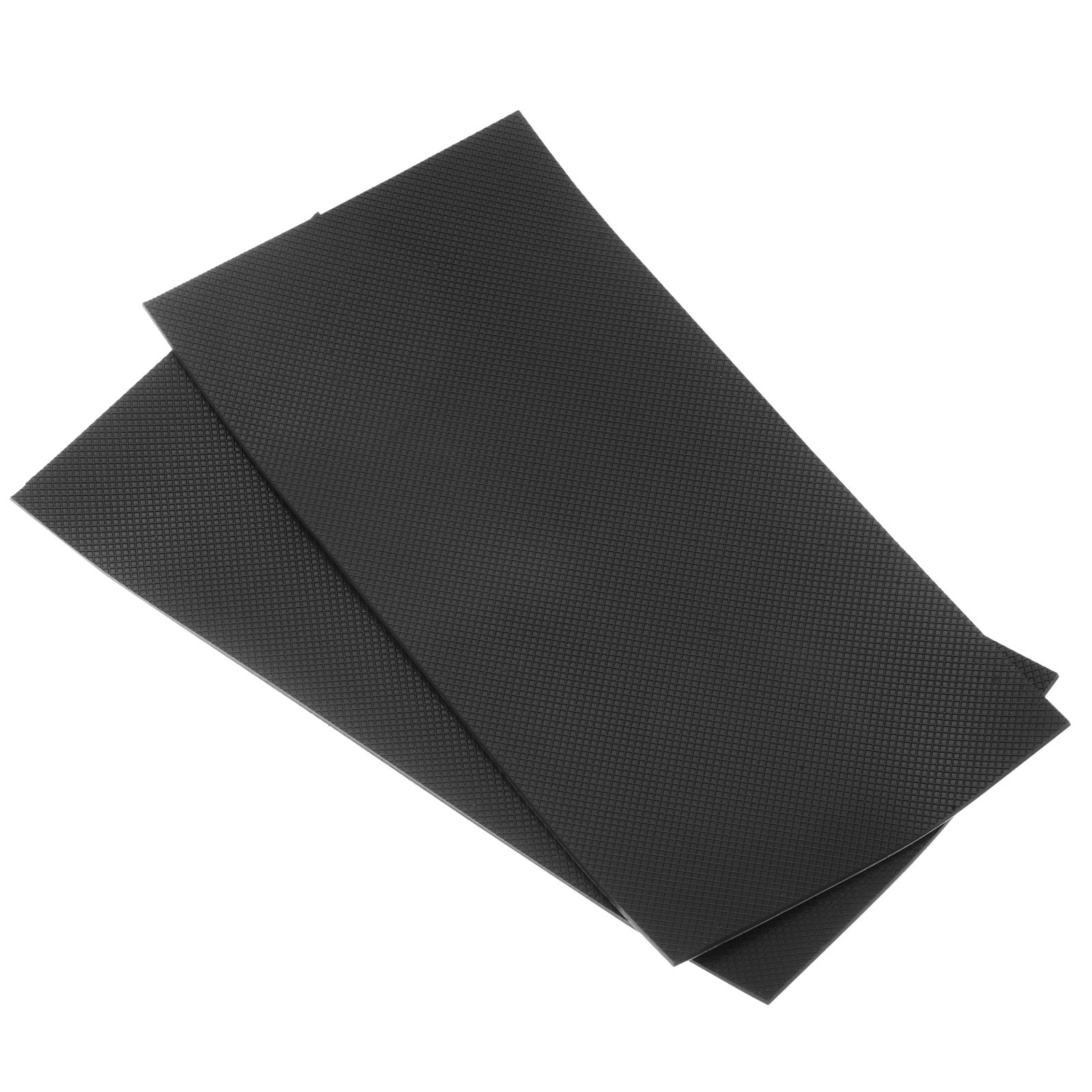 2pcs Non Slip Furniture Pads 8 x 4" Silicone Adhesive Floor Protectors Black