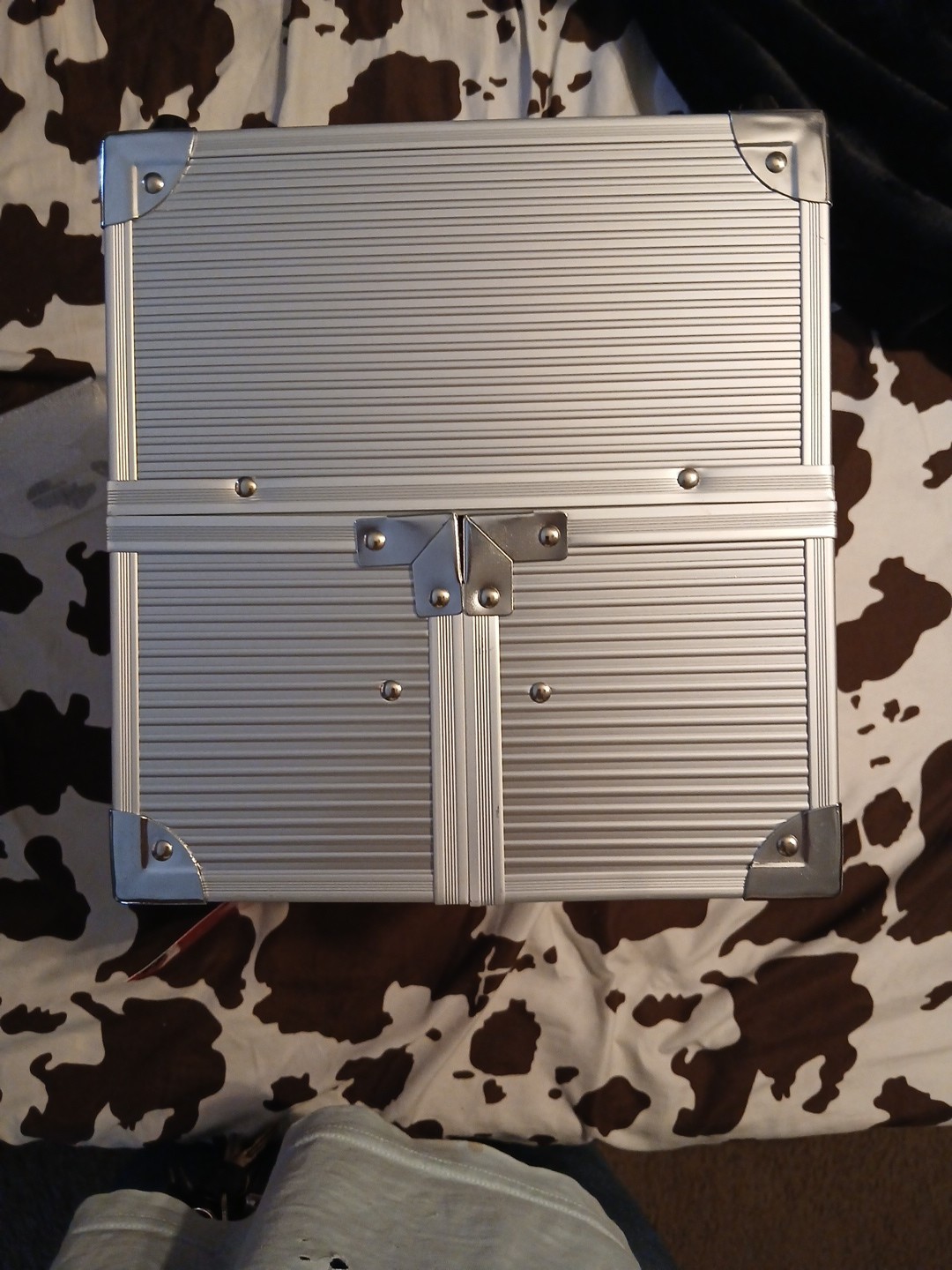 Creative Options Four Tray Storage Case Silver Aluminum Crafter's Case (No Key)