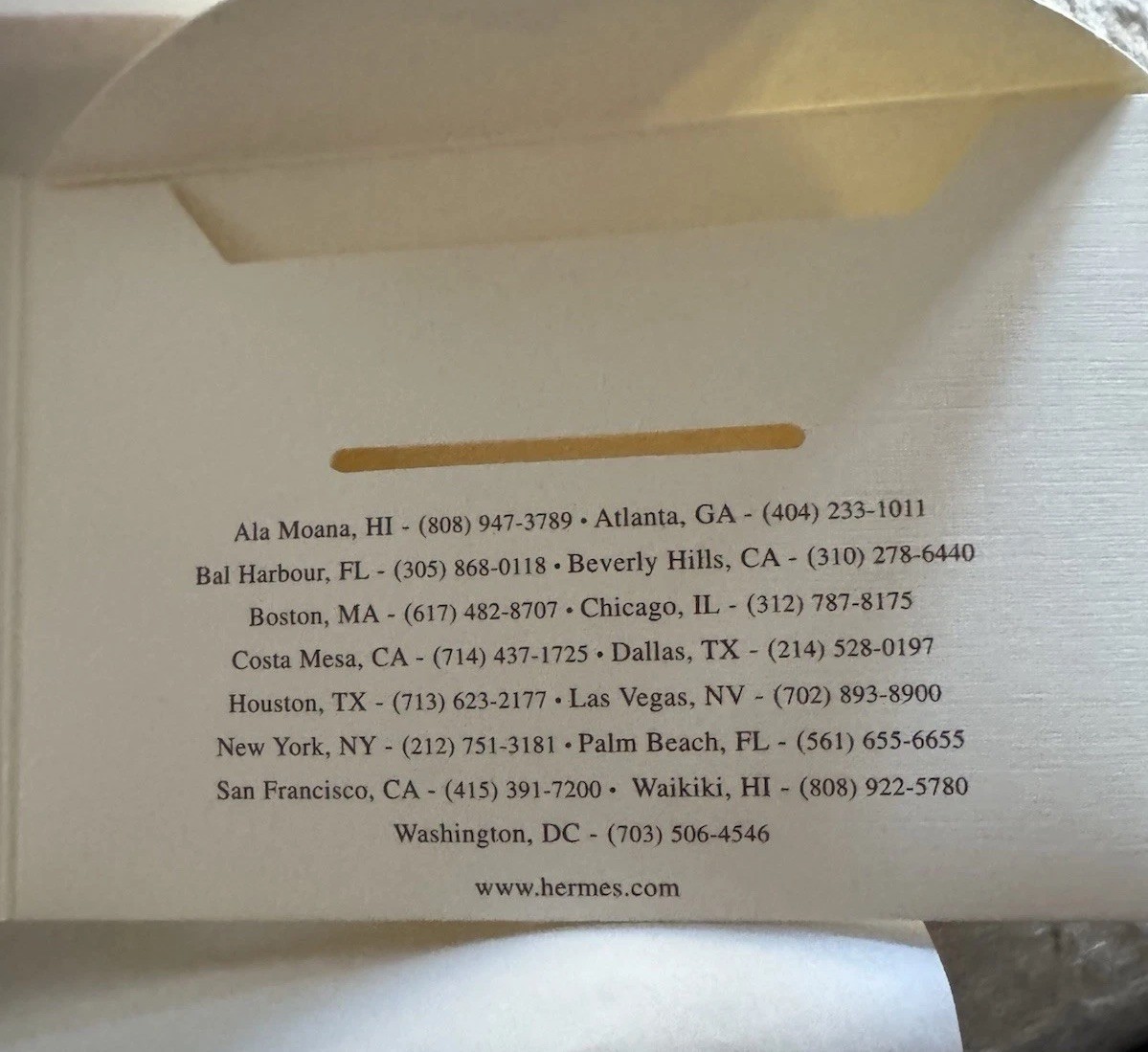Hermes Gift Card $100 Gift Box And Ribbon