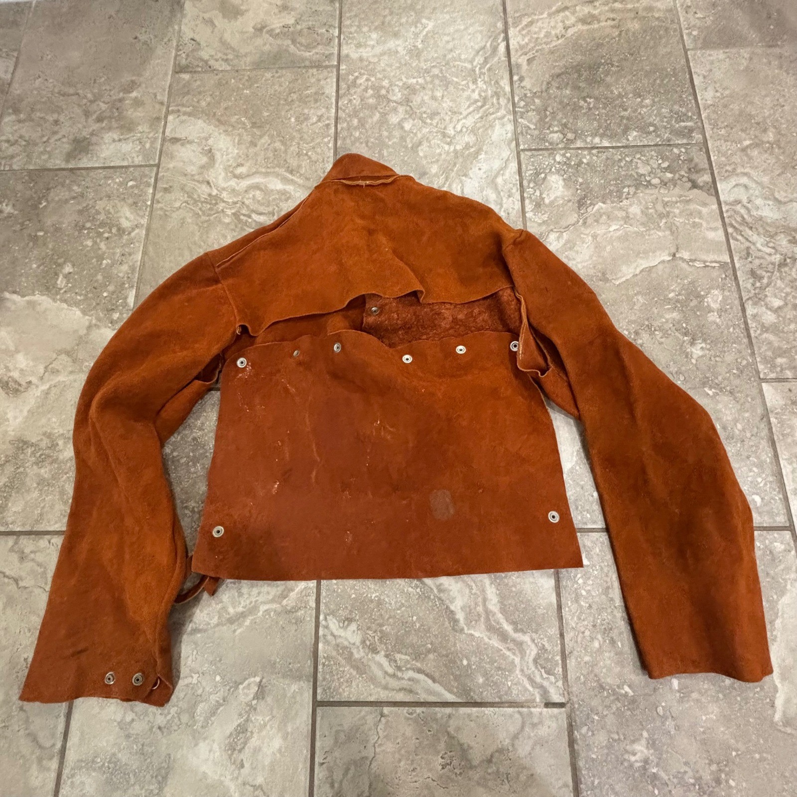 Men's Cowhide Leather Welding Capr Size Large
