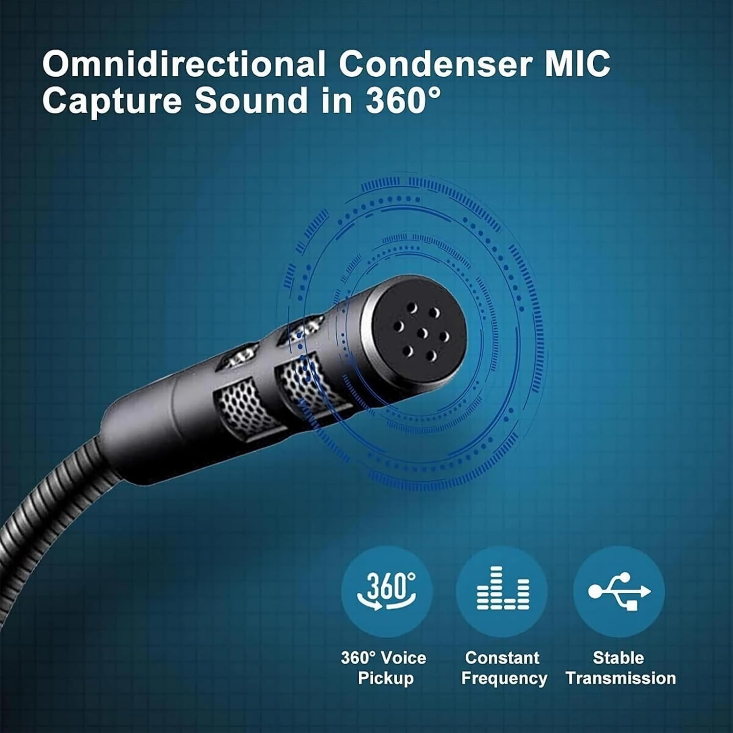 USB Computer Microphone,Plug and Play Desktop PC Laptop Microphone with Mute ...