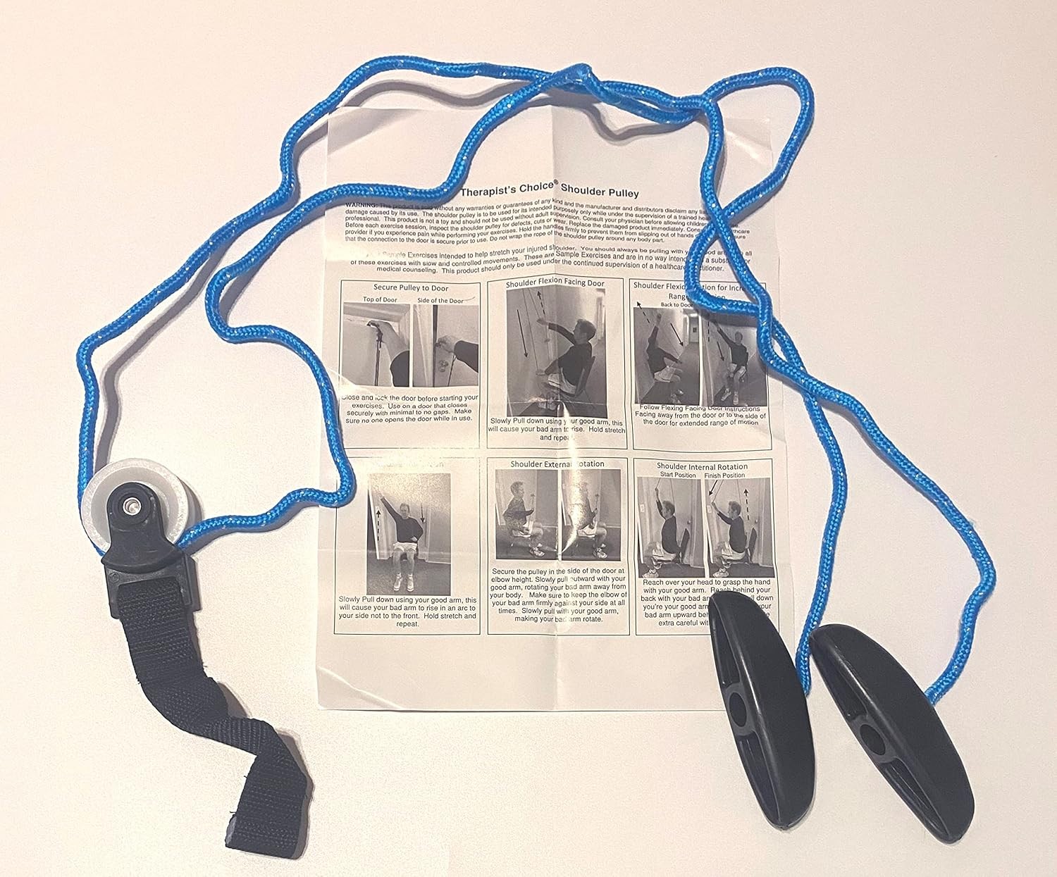 Therapist’s Choice® Shoulder Pulley, Over The Door- Includes Basic Exercise G