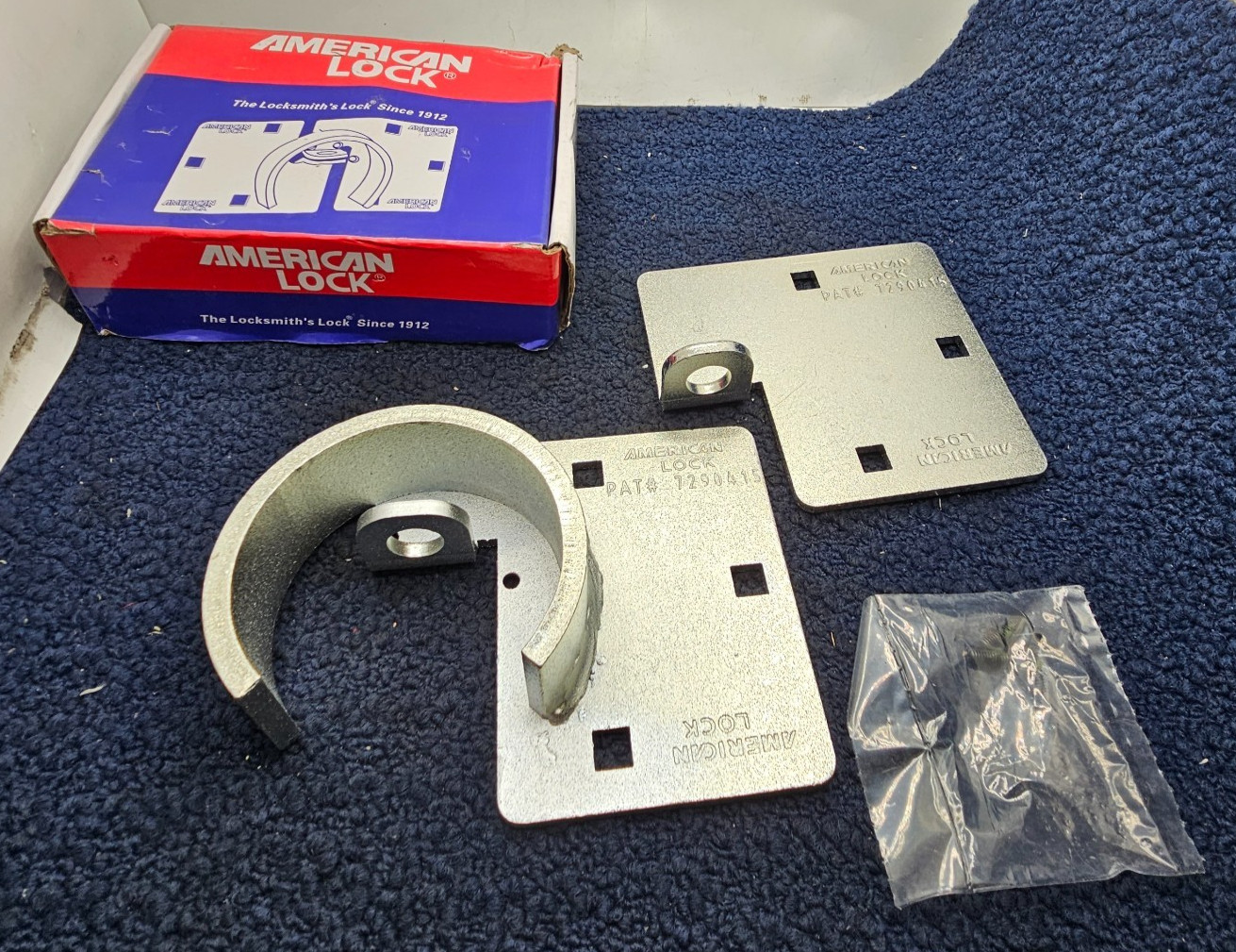 American Lock A801 Van Locks, Open, Rectangular Steel Body