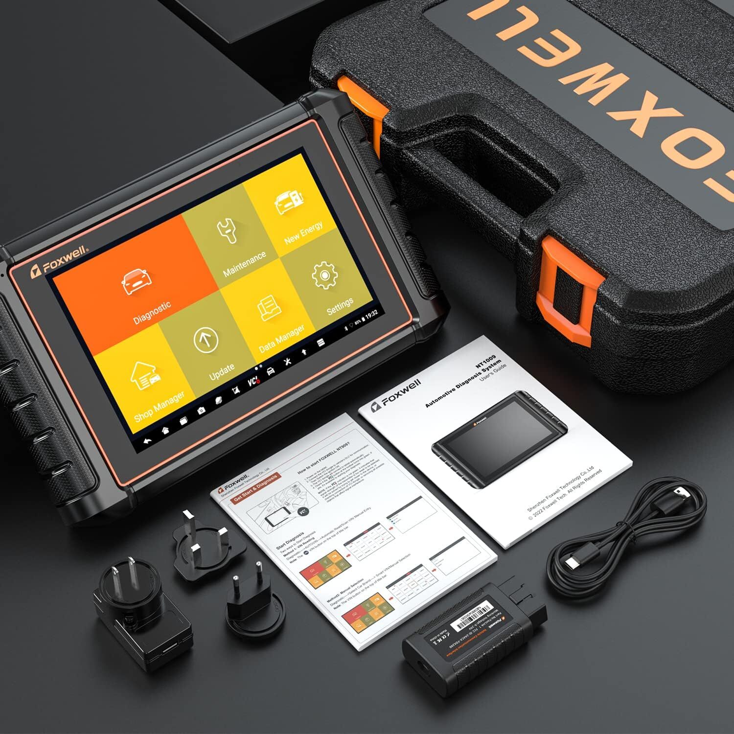 FOXWELL NT909 BT Full System Bidirectional OBD2 Diagnostic Scanner ECU Coding