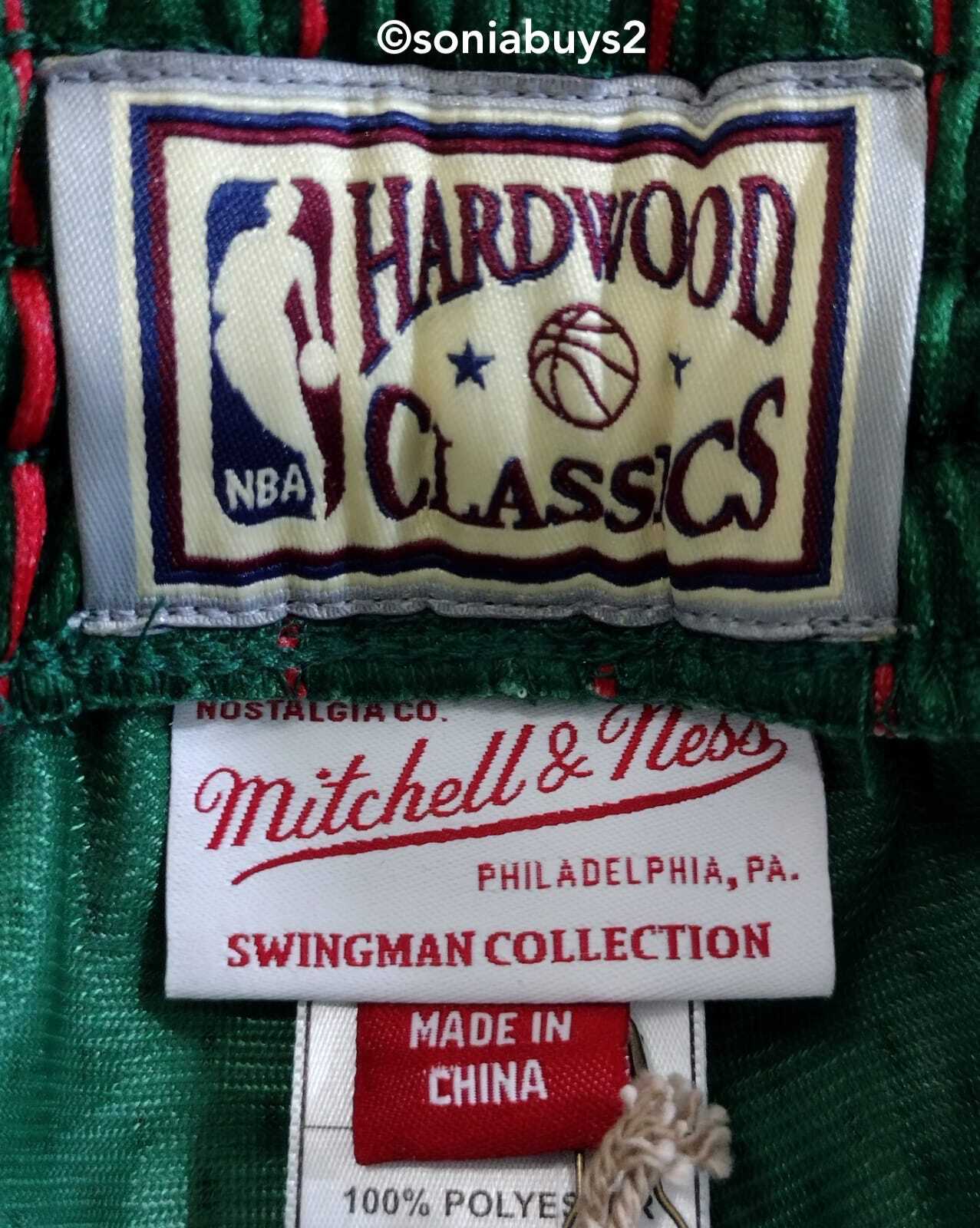 Mitchell & Ness Men's NBA Chicago Bulls '95 Reload Swingman Shorts, Green, Sizes