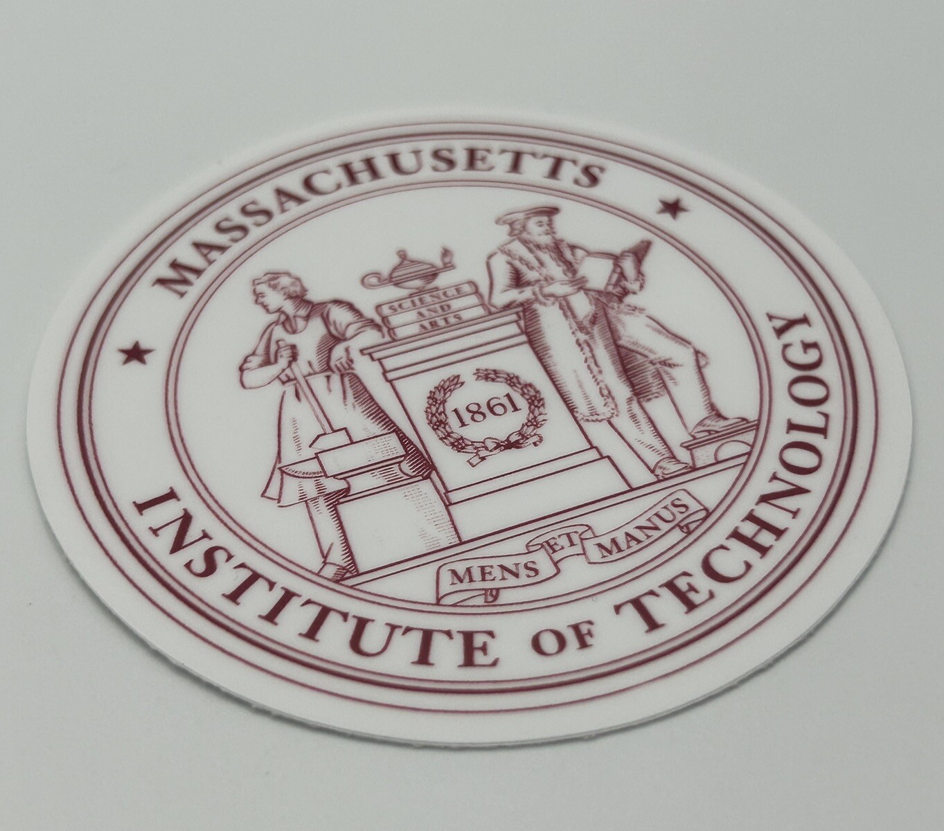 MIT Massachusetts Institute University Seal Vinyl Outdoor Indoor Laptop Sticker