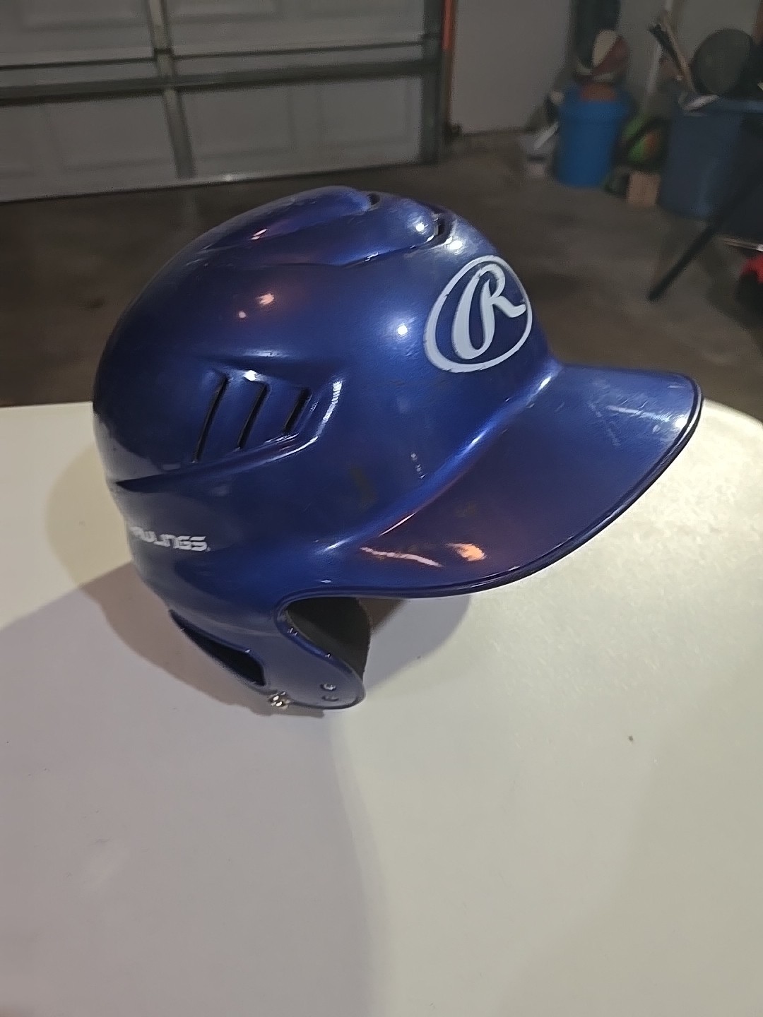 Rawlings 6 1/2" to 7 1/2" Youth Baseball Batting Helmet Blue