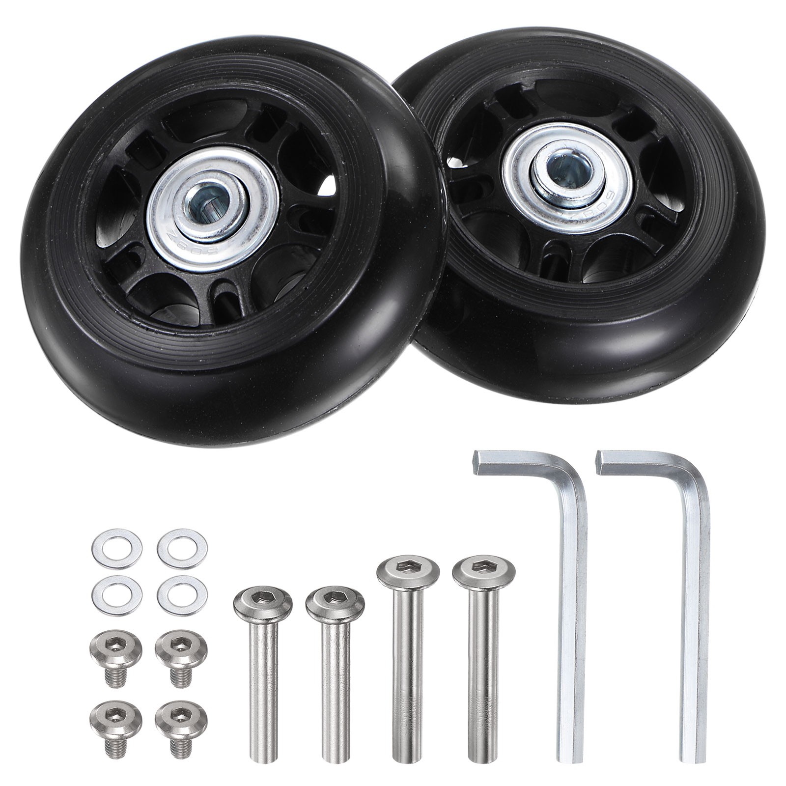 Replacement Luggage Wheels 70mm x 24mm Suitcase Wheel Repair Kit New