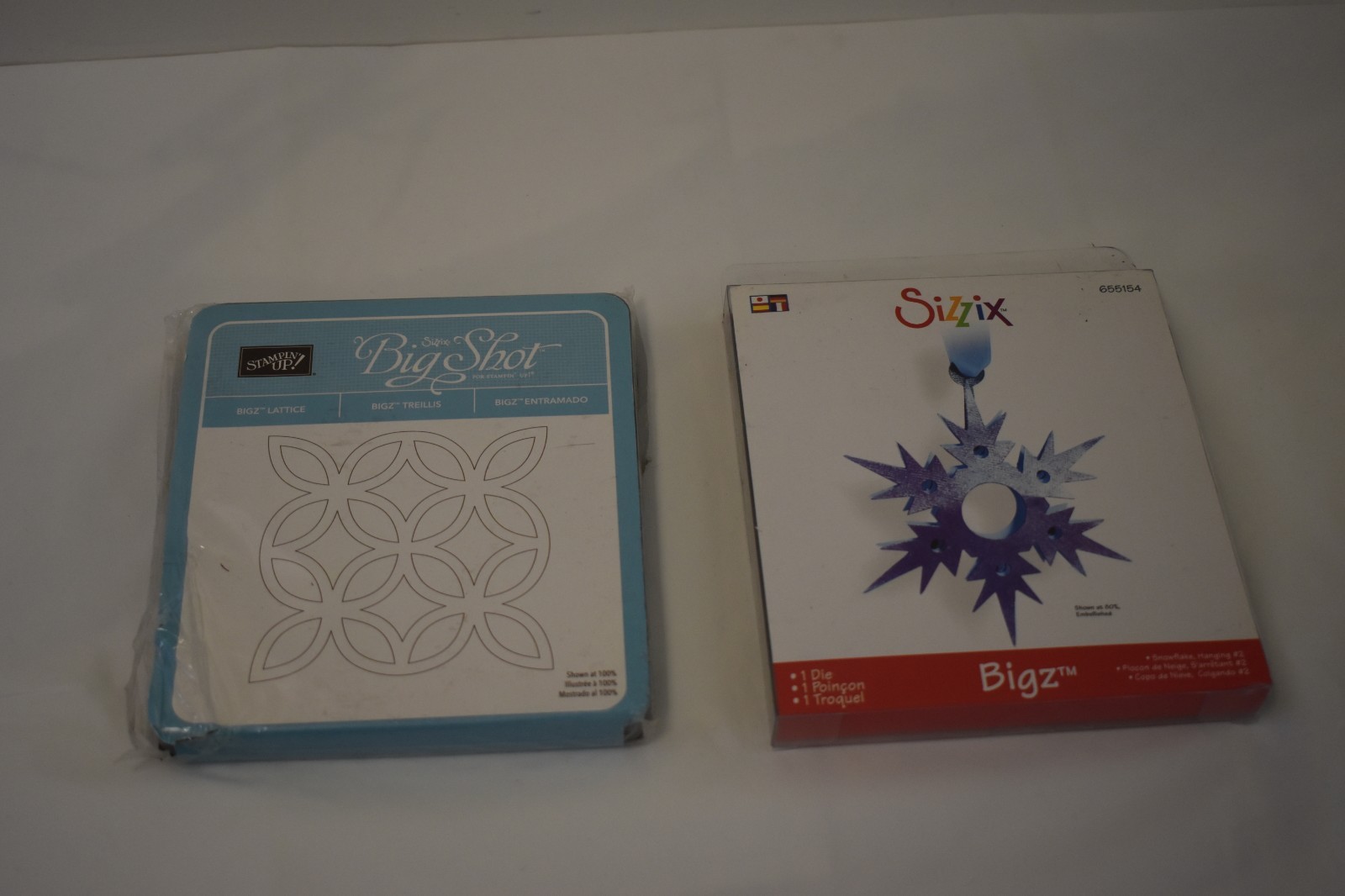 A LOT OF 2 Sizzix Stampin Up Bigz Lattice Die Cut Plate Cartridge Big Shot "NEW"