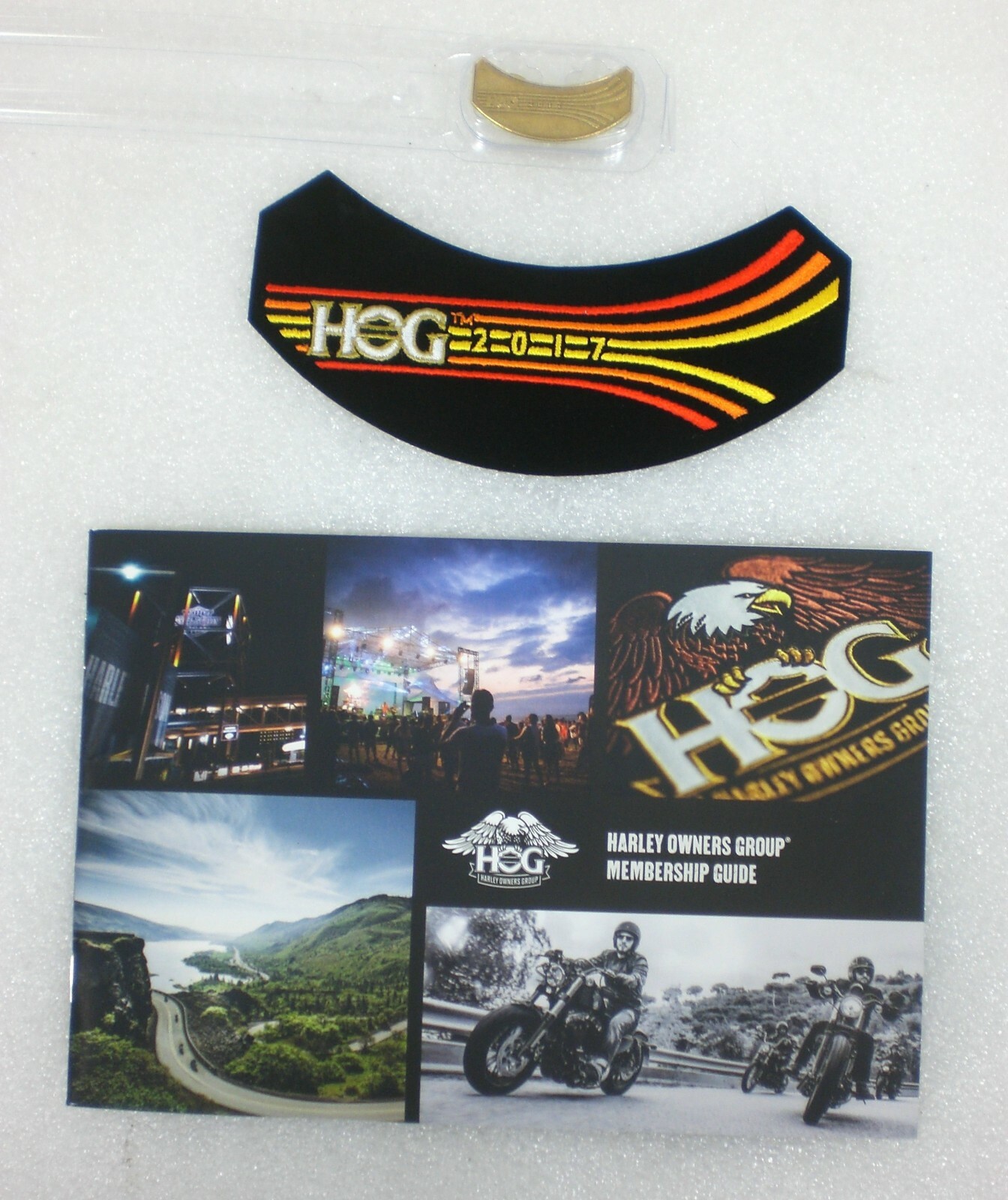 2017 HOG HARLEY OWNERS GROUP PATCH, PIN And Membership Guide Book NEW
