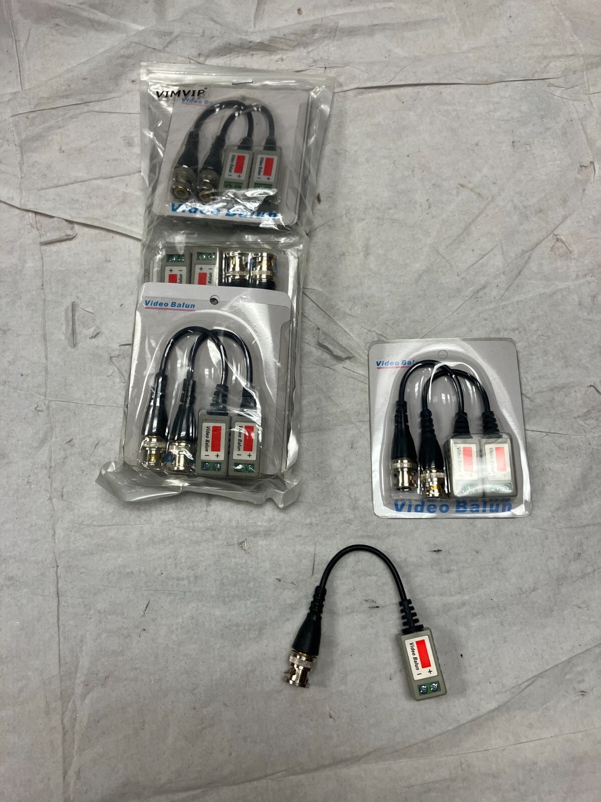 VIMVIP 6 Pairs 12 Pcs Mini CCTV BNC Video Balun Transceiver Cable