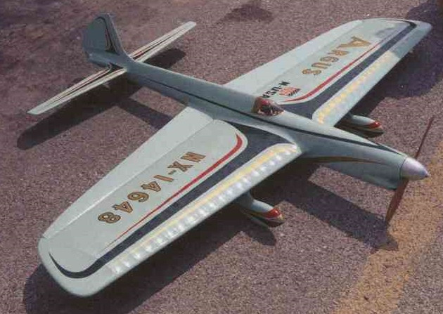 Model Airplane Plans (UC): Classic Argus 51" Stunt for .29-.35 by Steve Wooley