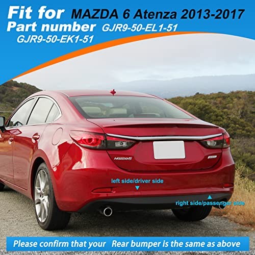 Rear Bumper Tow Hook Cover Towing Eye Cap Fit for Mazda 6 Atenza 2013 2014 2015