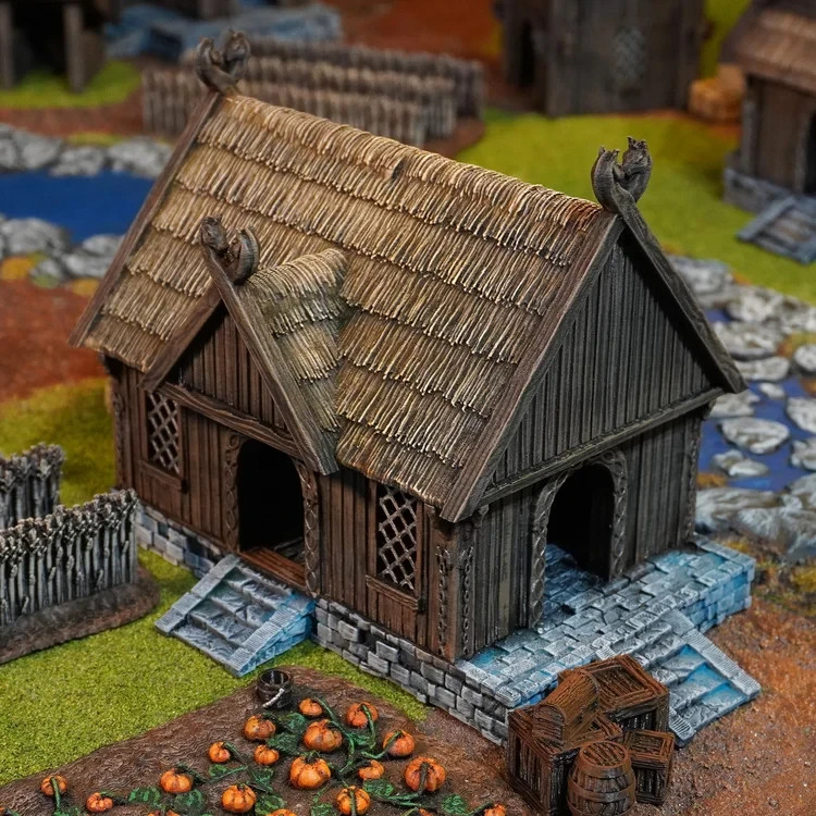 Warrior Home-Kingdom of Saxonia-Rohan 28mm Tabletop Terrain LOTR Middle Earth