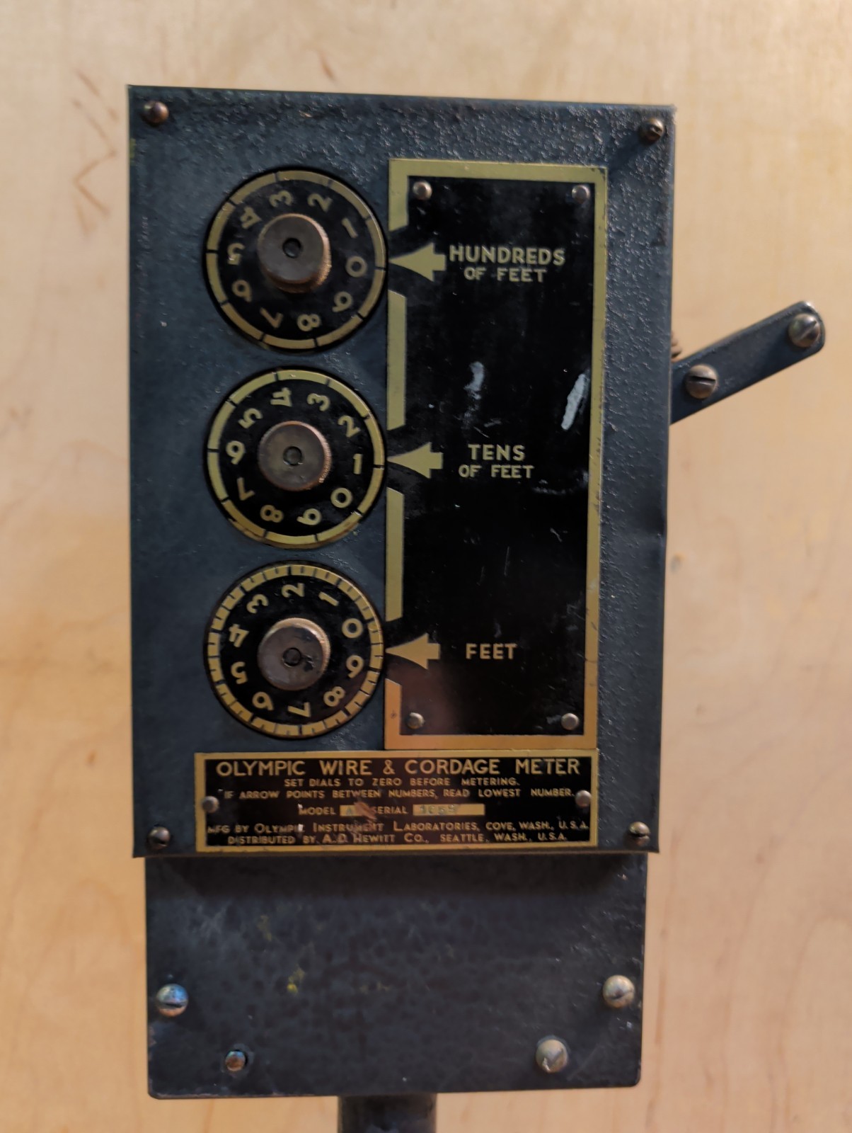 Olympic Wire And Cordage Meter Model A