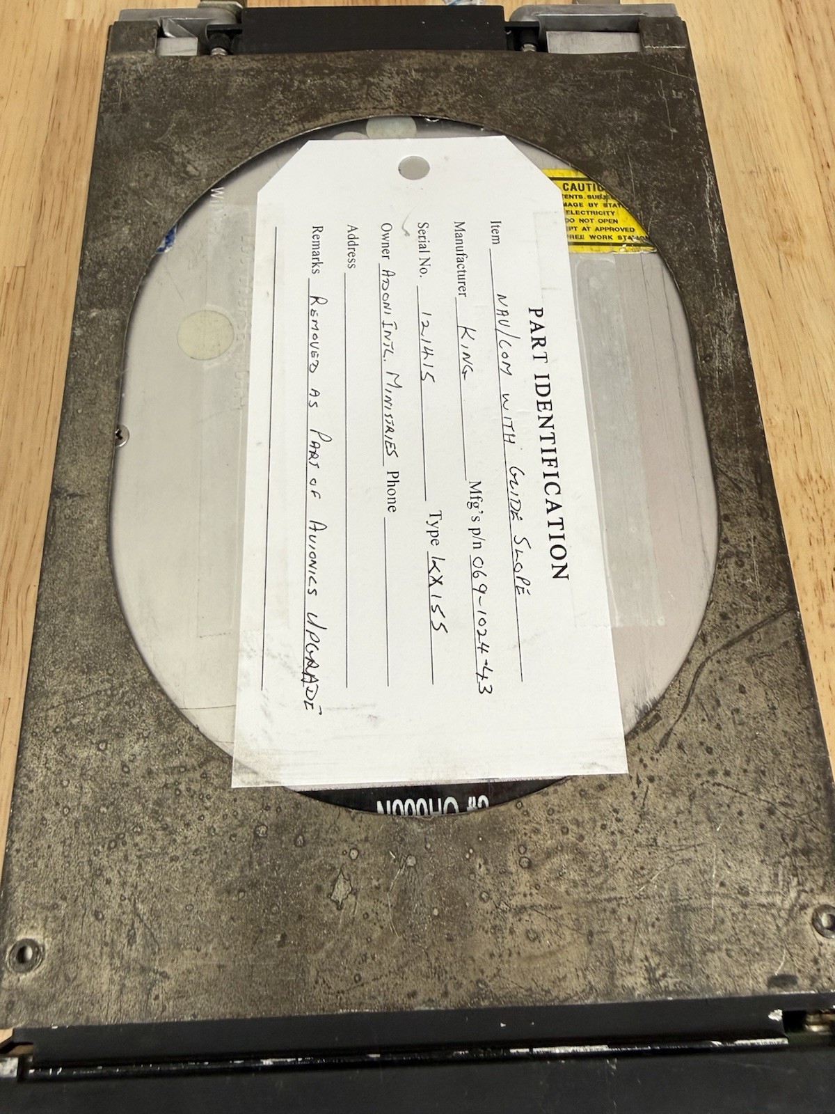 Bendix king KX155 28v Nav/com Radio with Glideslope