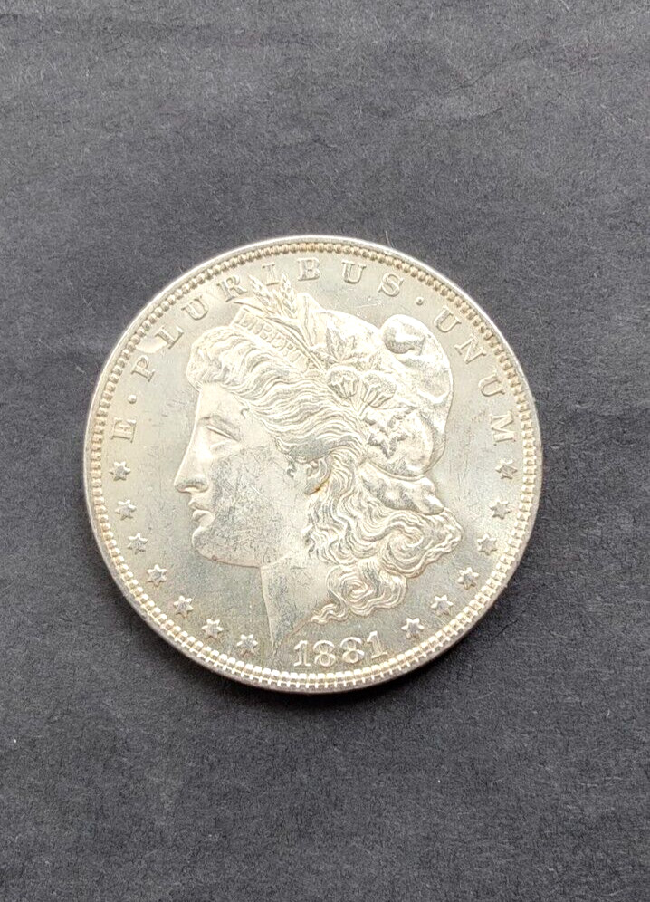 1881 U.S. Morgan Silver Dollar $1 Unc [2]