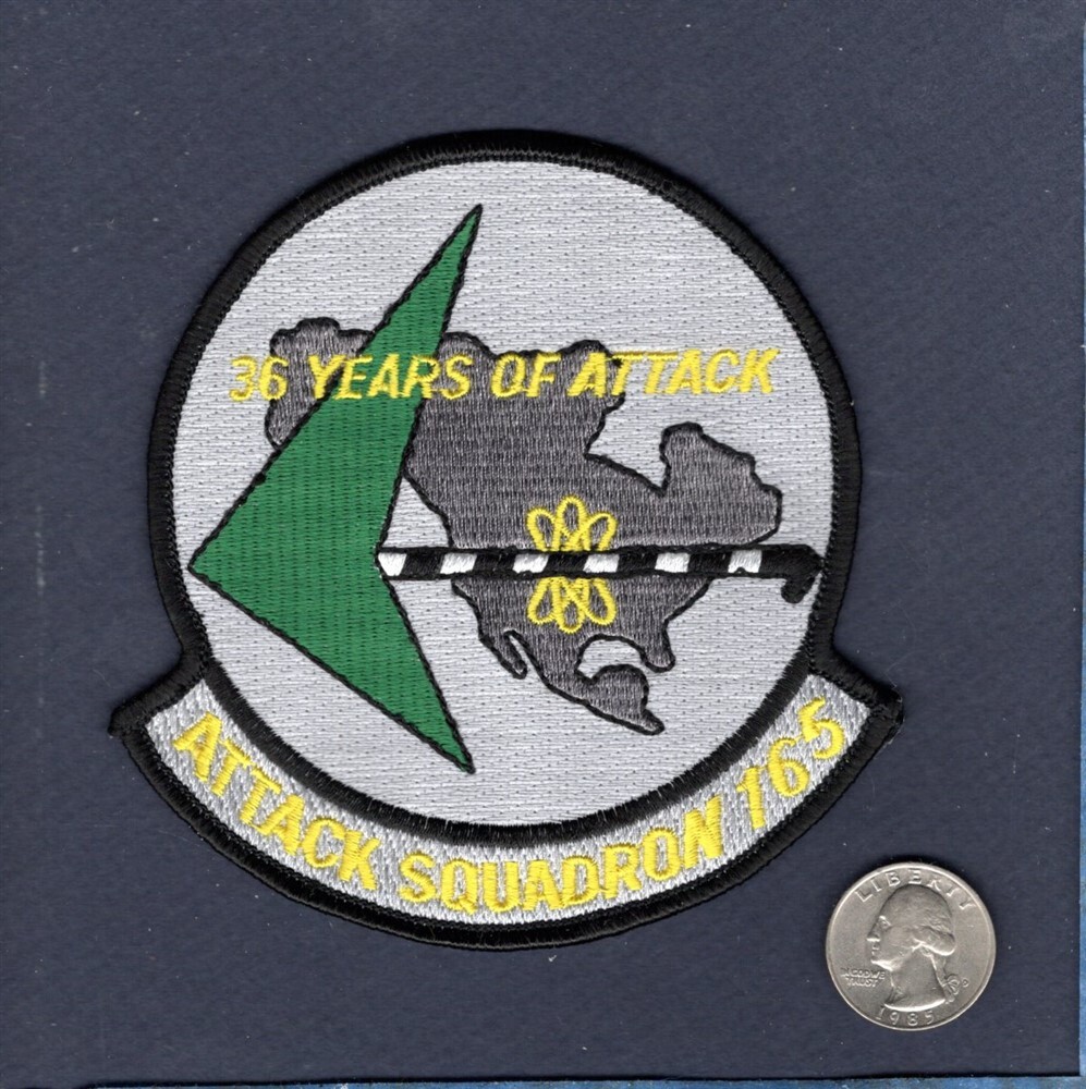 Original VA-165 BOOMERS DECOM 1996 A-6 INTRUDER US NAVY Attack Squadron Patch