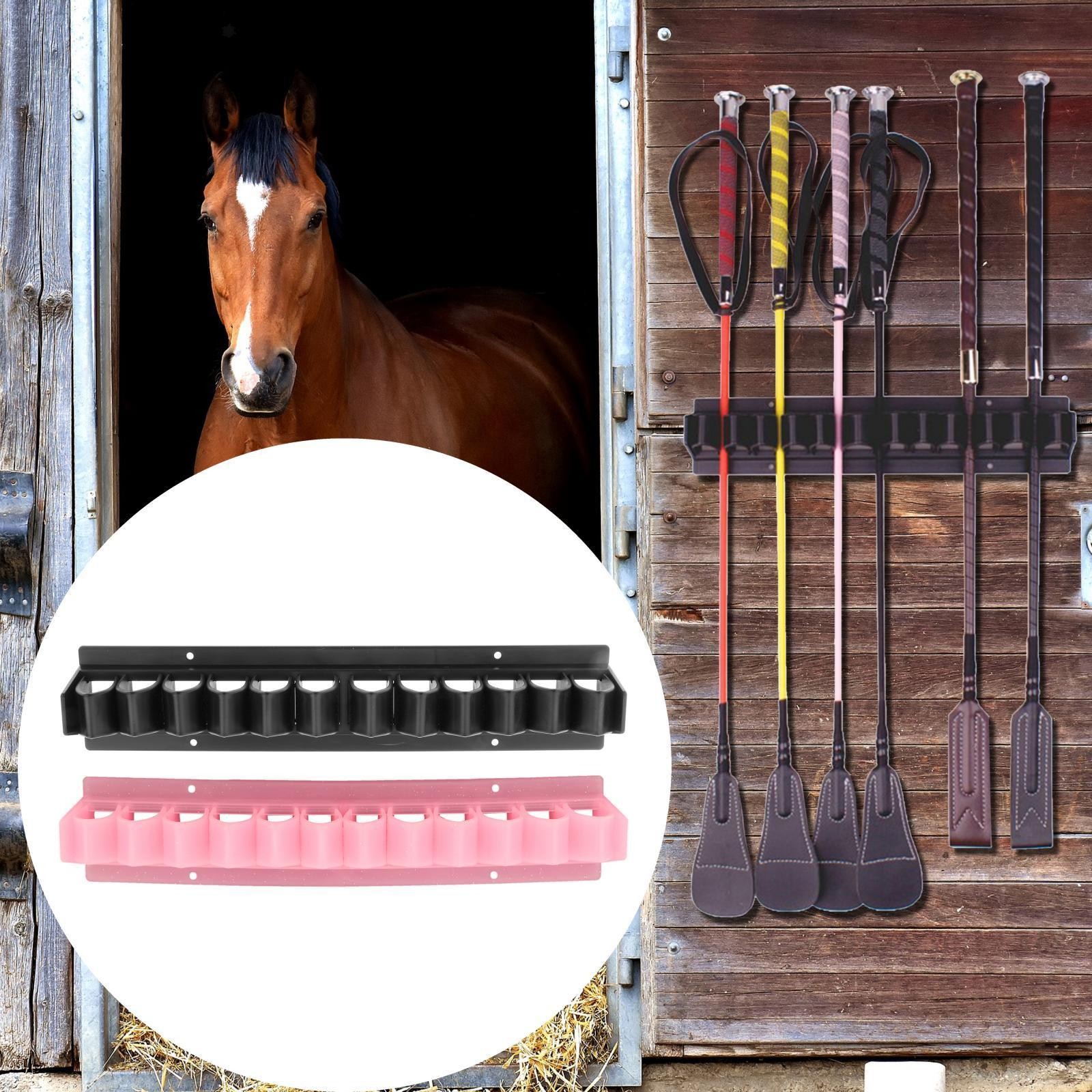Stables Riding Whip Rack Holder Organizer Equipment Storage Strong Plastic Wall