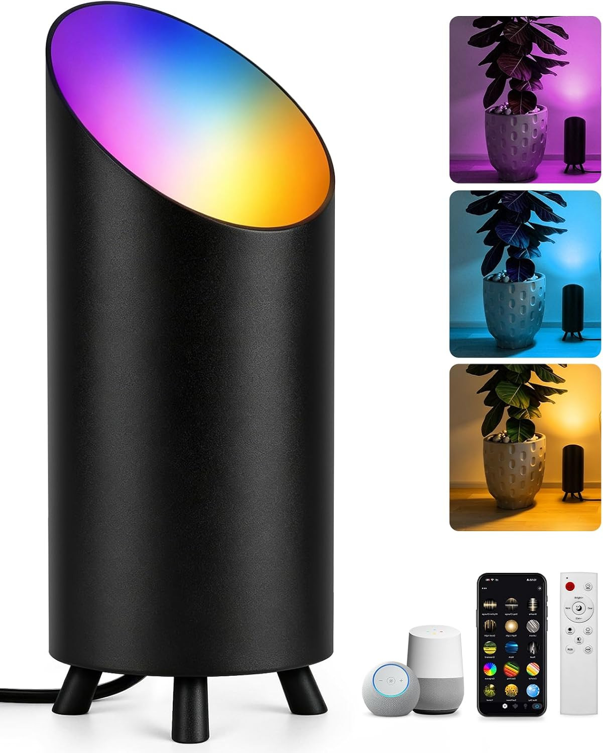 RGBCW Smart Uplighting Indoor, APP Control Alexa, Google Home | 16 Million DIY C