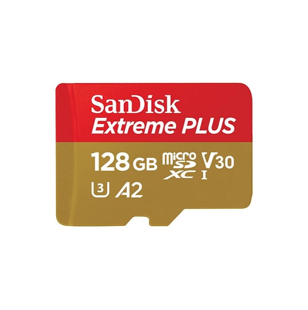 SanDisk 128GB Extreme PLUS microSDXC UHS-I Card - 200MB/s 4K V30 with Adapter