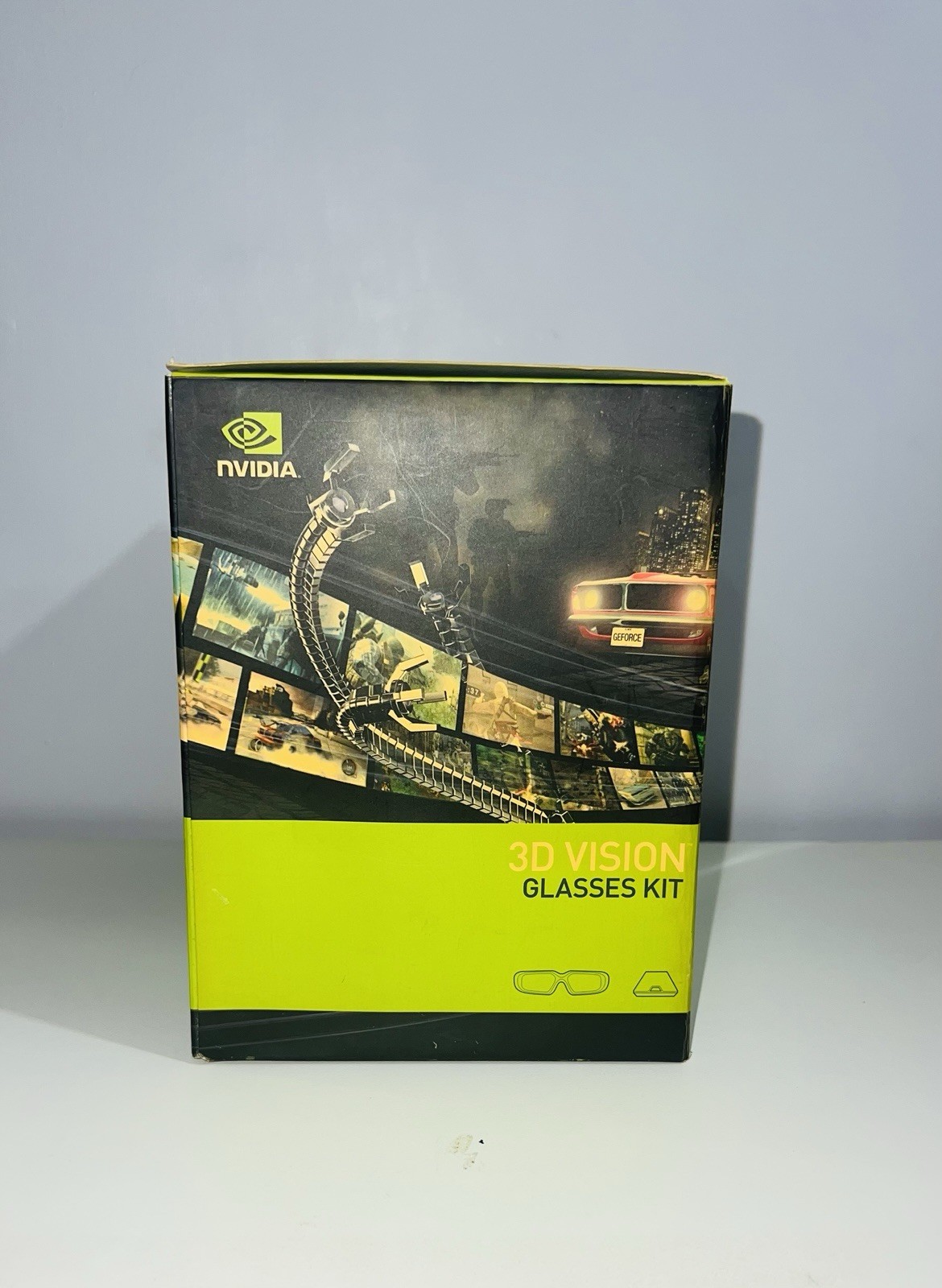NVIDIA 3D Vision Wireless Active 3D Retro set Glasses full Kit with Emitter