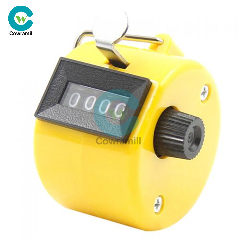 Handheld Mechanical Tally Counter Hand Held 4 Digit Counting Handy Convenient