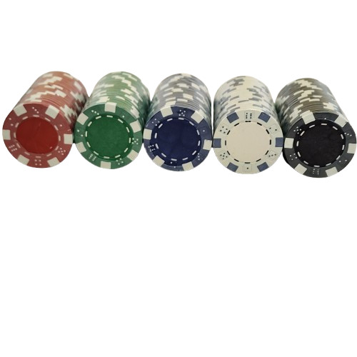 New 100 Professional-grade authentic casino chips With Case