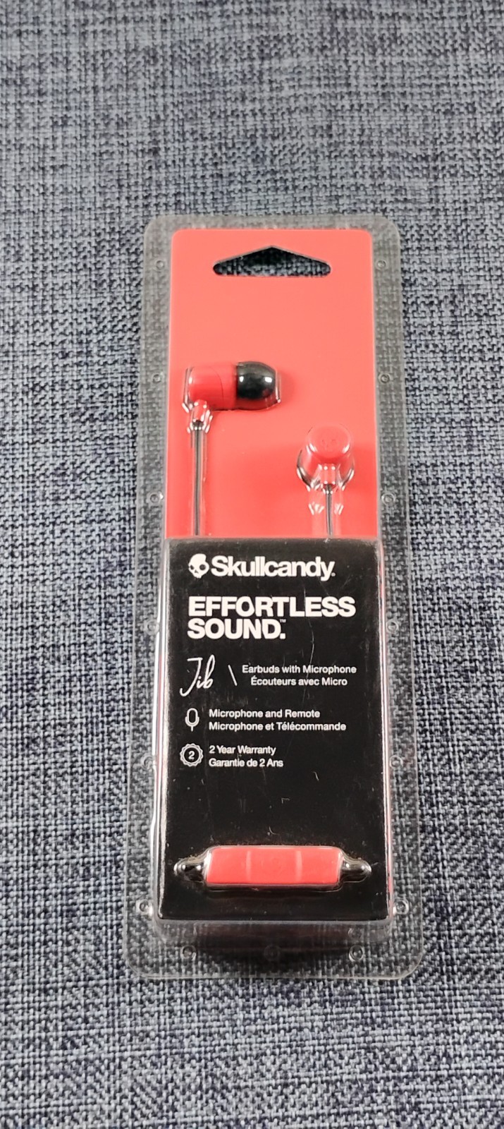 Skullcandy (JIB) Effortless Sound - Earbuds w/ microphone (RED/BLACK)
