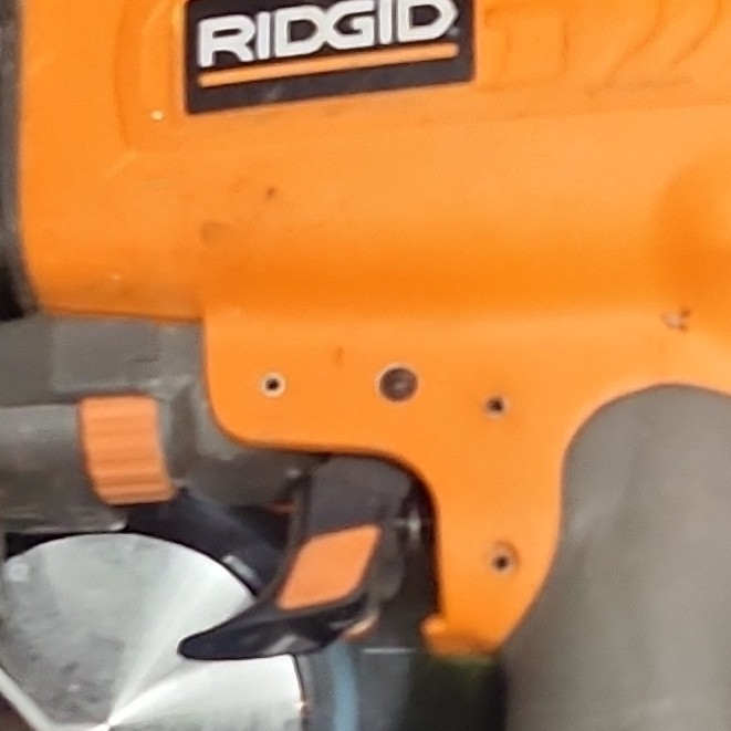 RIDGID r175rnd Pneumatic Air Coil Nailer Stapler Orange Gray Black