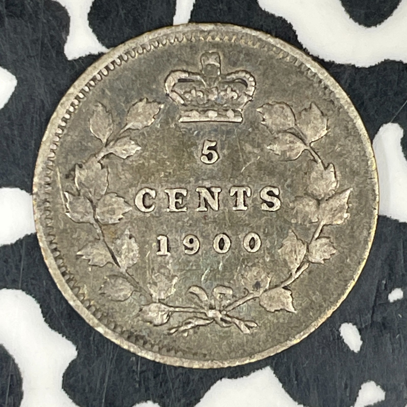 1900 Canada 5 Cents Lot#C8710 Silver! Nice!
