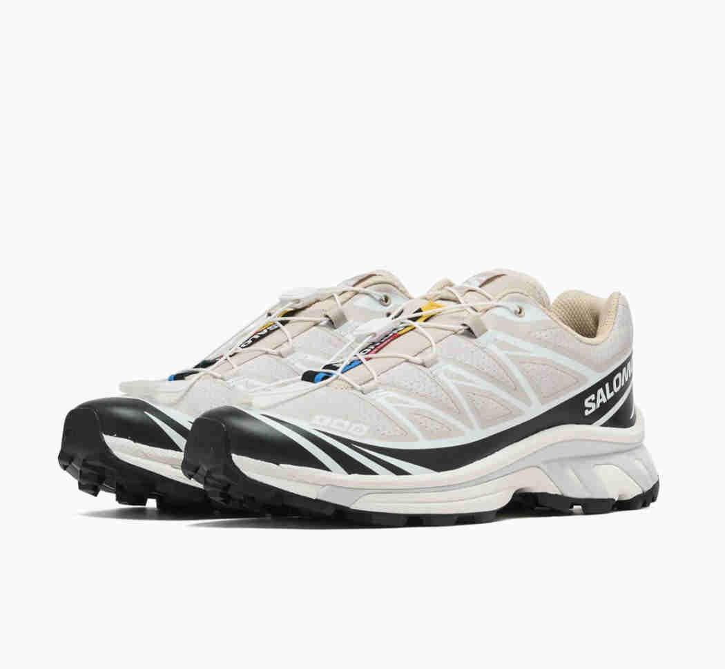 Salomon XT-6 Rainy Day Black White L47989700 Men Size