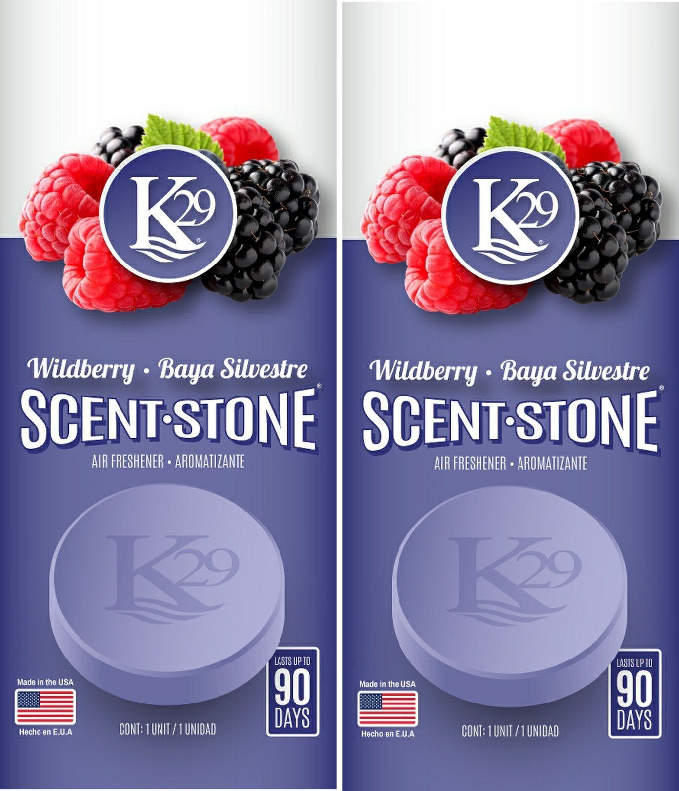 Scent Stones-K29 Keystone Air Freshener - Wildberry (2 Stones)
