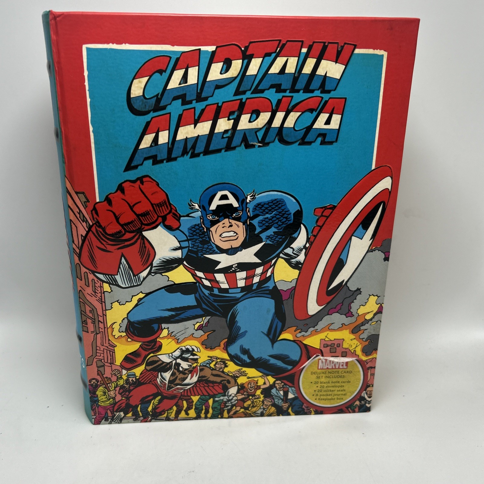 Insight Editions Marvel Captain America Deluxe Note Card Set In Keepsake Box