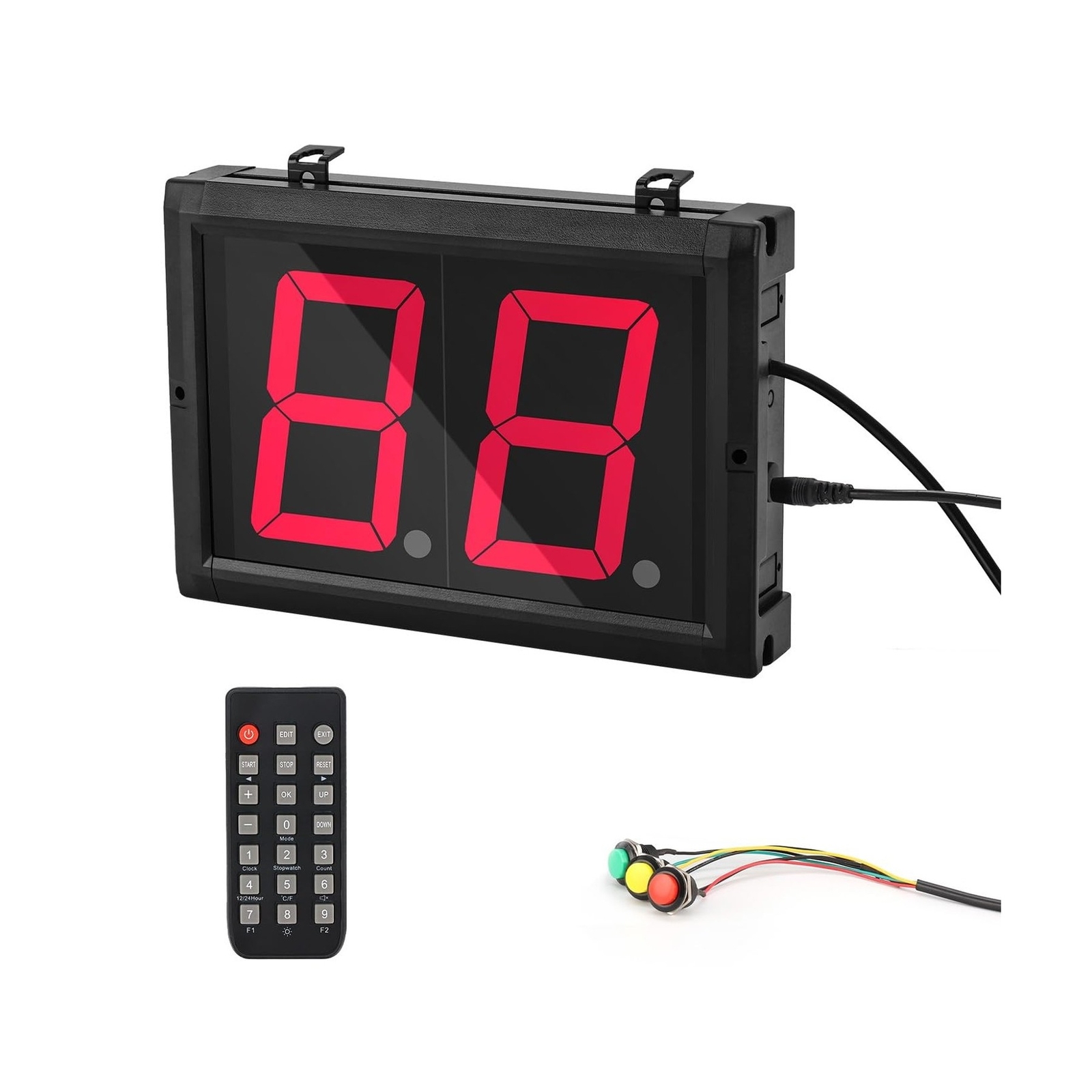 Lap Counter Up Down 4 inch Digital Counter with Buttons and Remote