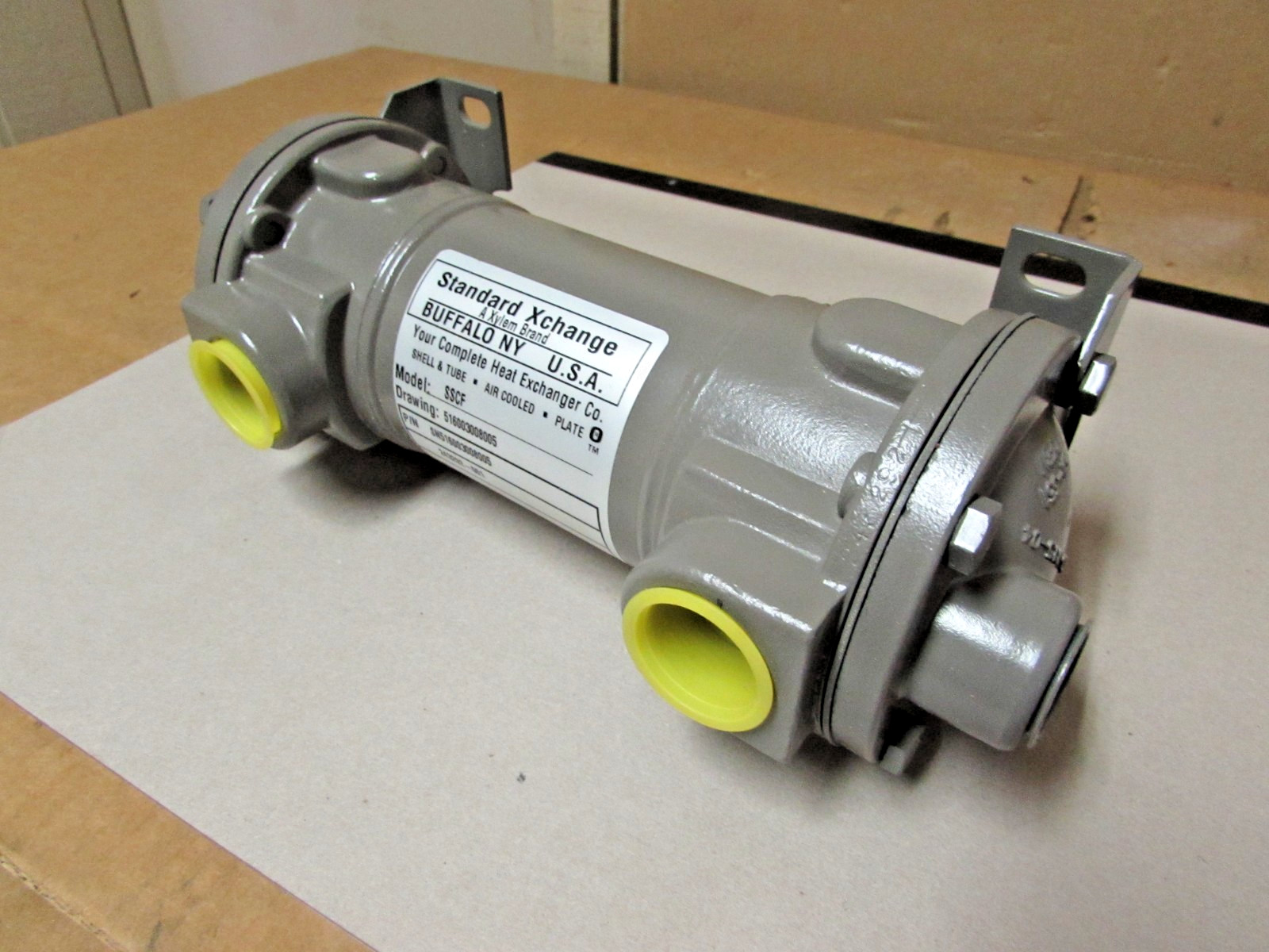 STANDARD XCHANGE MODEL NO:SSCF. Heat Exchanger 225psi WP SN516003008005 NEW !!