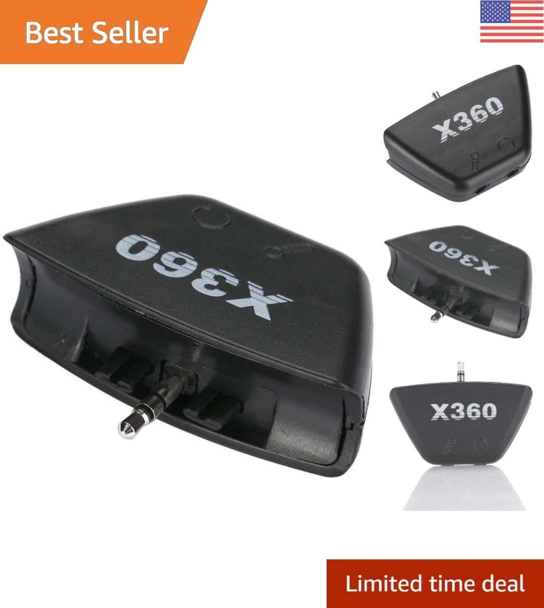 Compact 3.5mm Audio Converter for Xbox 360 Controllers - Efficient Design