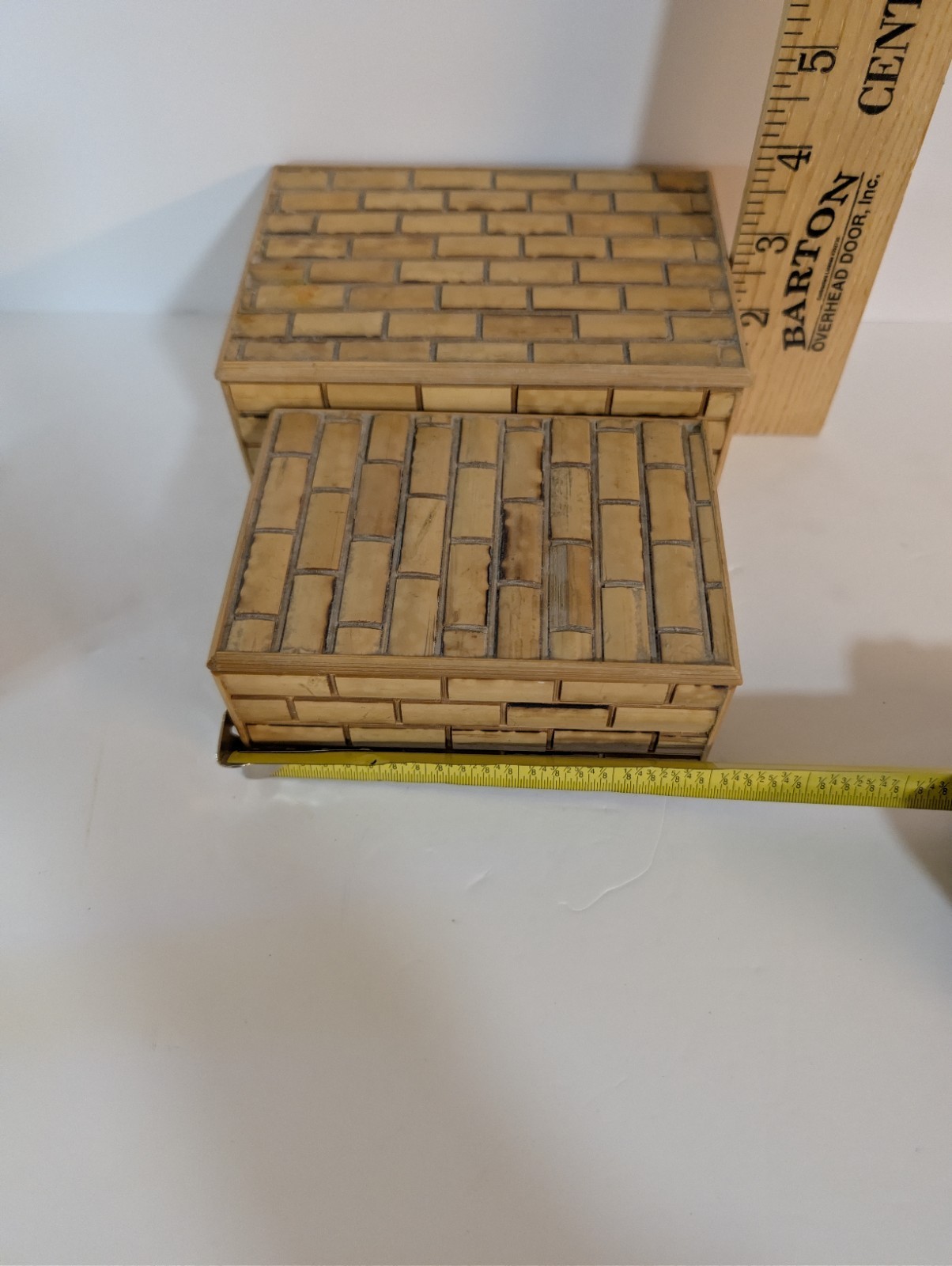 Vintage Bamboo Nesting Boxes