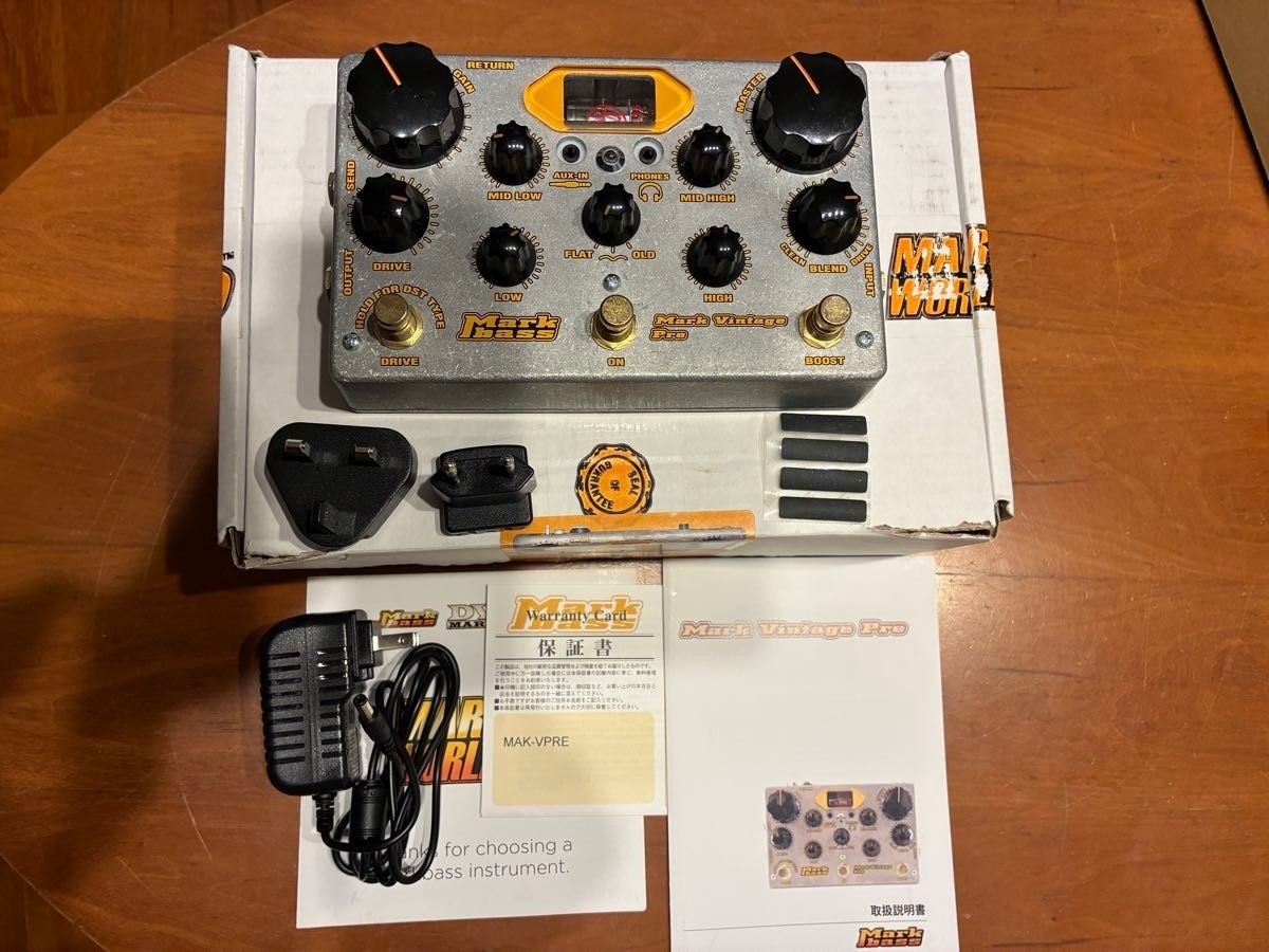 Markbass Mark Vintage Pre Tube Bass Preamp Pedal Metal