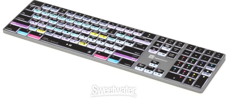 LogicKeyboard TITAN Wireless Backlit Keyboard for DaVinci Resolve - Mac