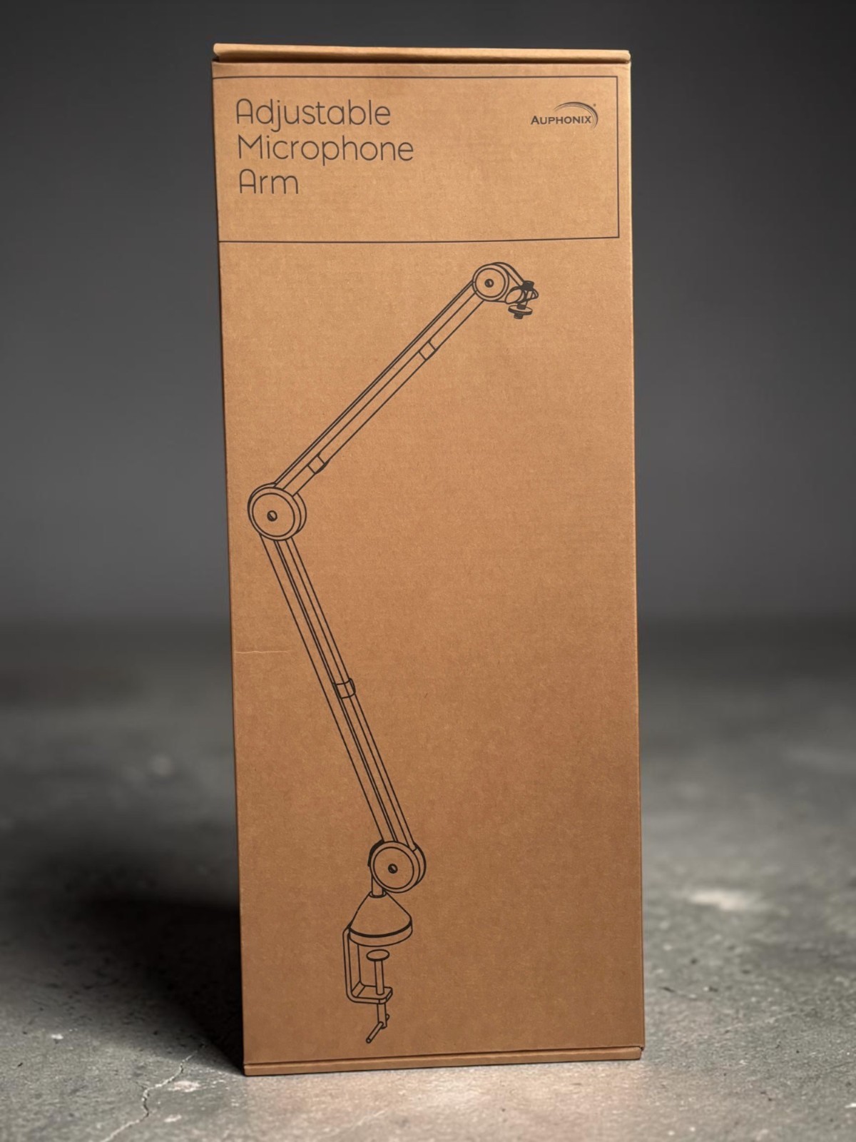 Adjustable Microphone Arm By Auphonix With Desk Clamp And User Manual