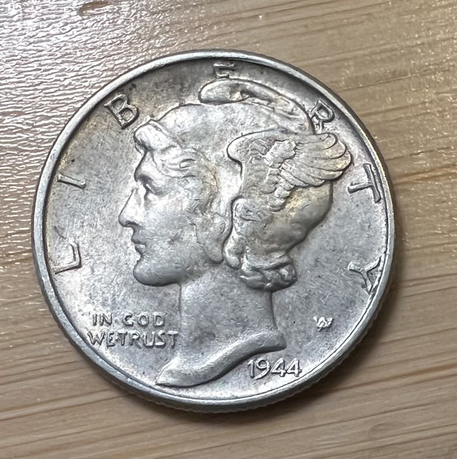 1944-P Mercury Dime 10C Silver - About Uncirculated (AU) – FREE SHIPPING
